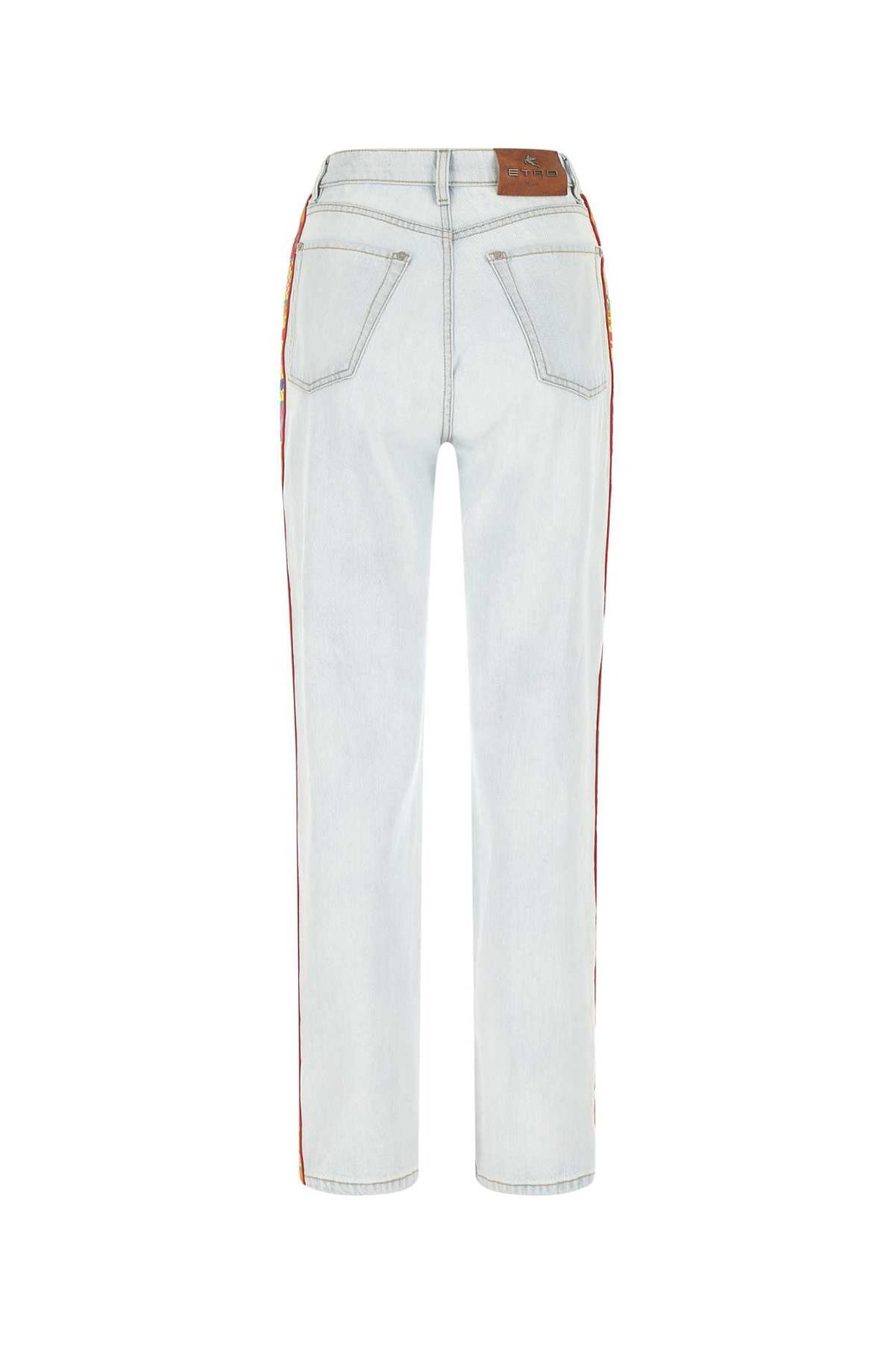 Etro Embroidered Edge Ripped Jeans