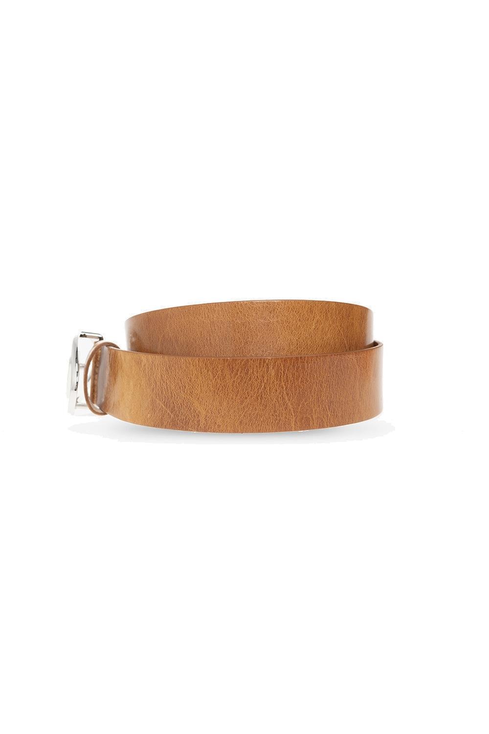 Diesel B-1Dr Logo Plaque Buckled Belt