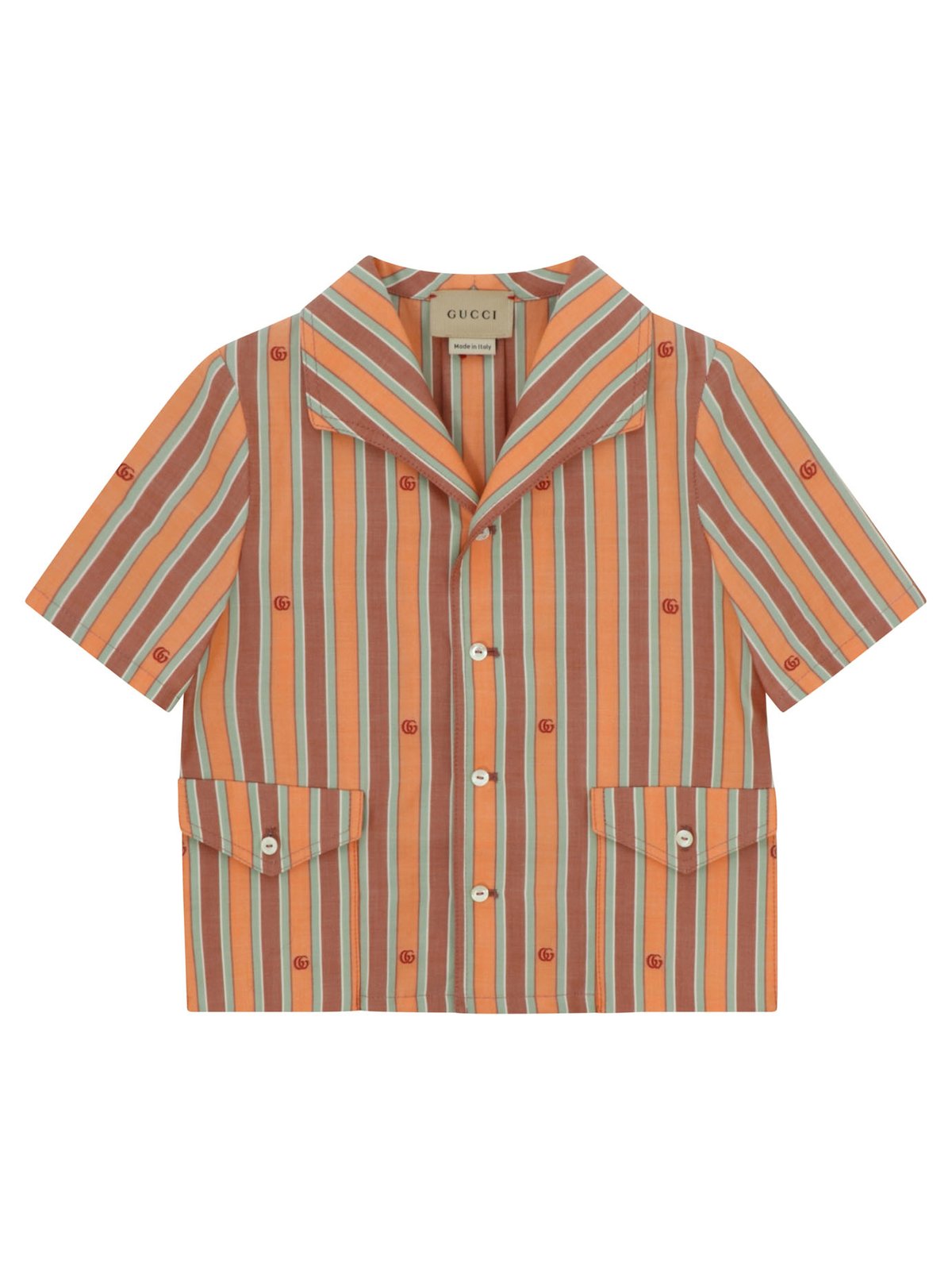 Gucci Kids Striped Short-Sleeved Shirt