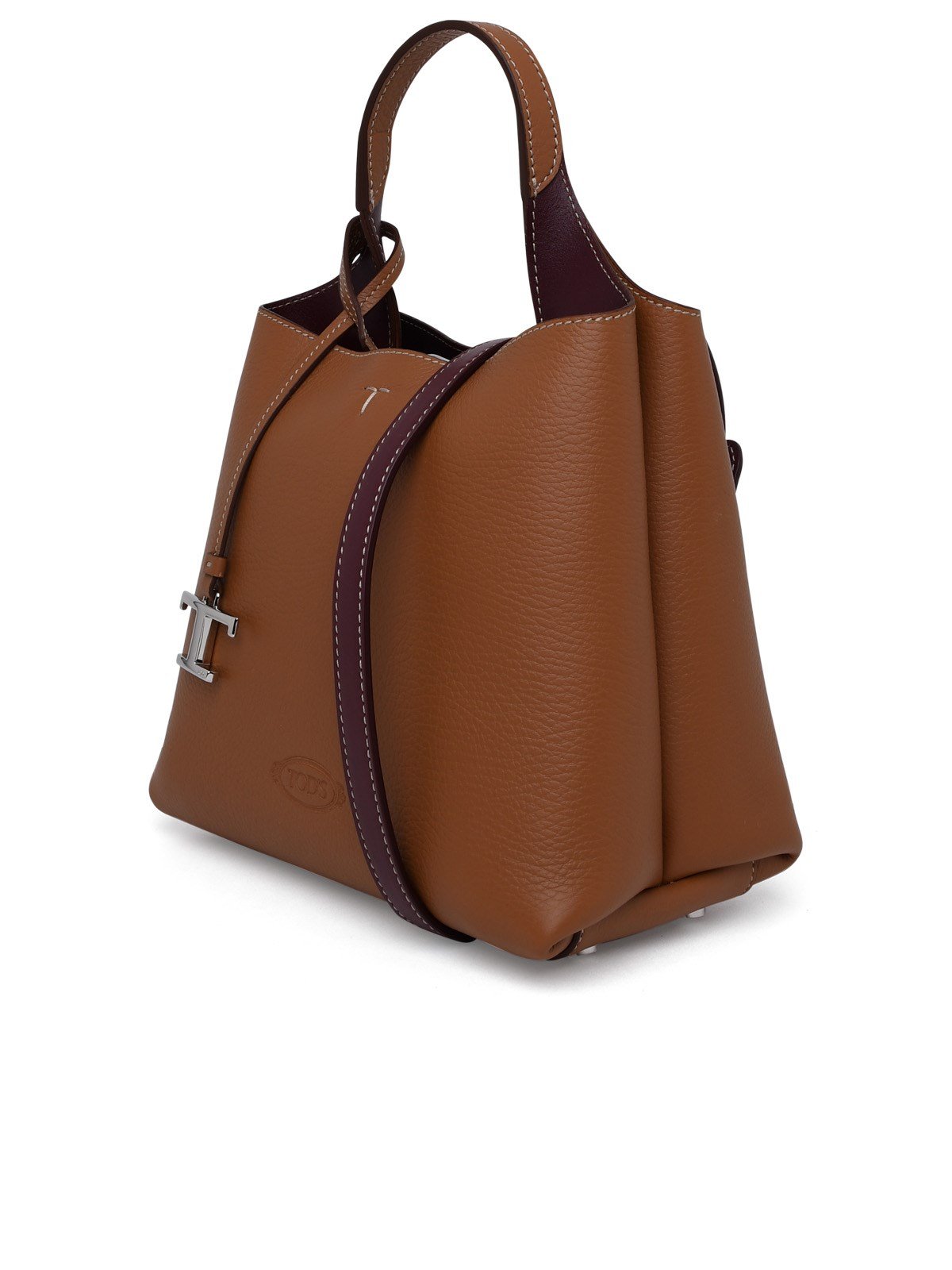 Tod's T Logo Plaque Tote Bag