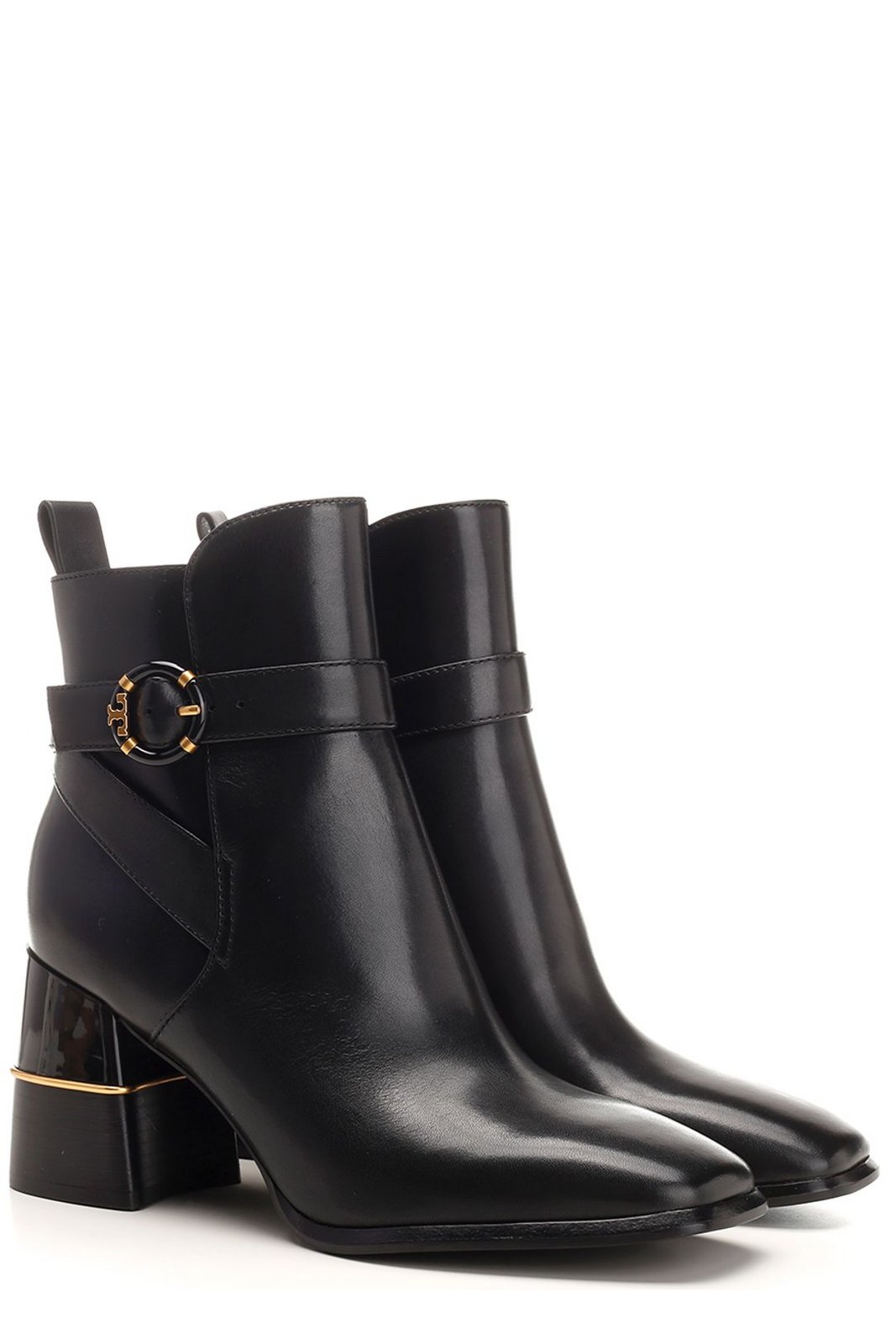 Tory Burch Round-Toe Logo-Buckled Boots 3 Tory Burch Round-Toe Logo-Buckled Boots