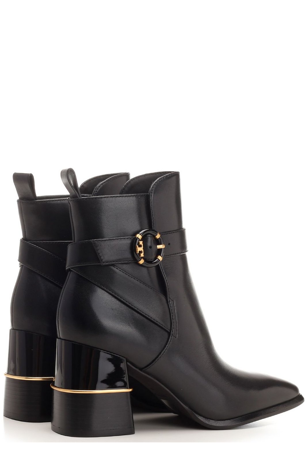 Tory Burch Round-Toe Logo-Buckled Boots 4 Tory Burch Round-Toe Logo-Buckled Boots
