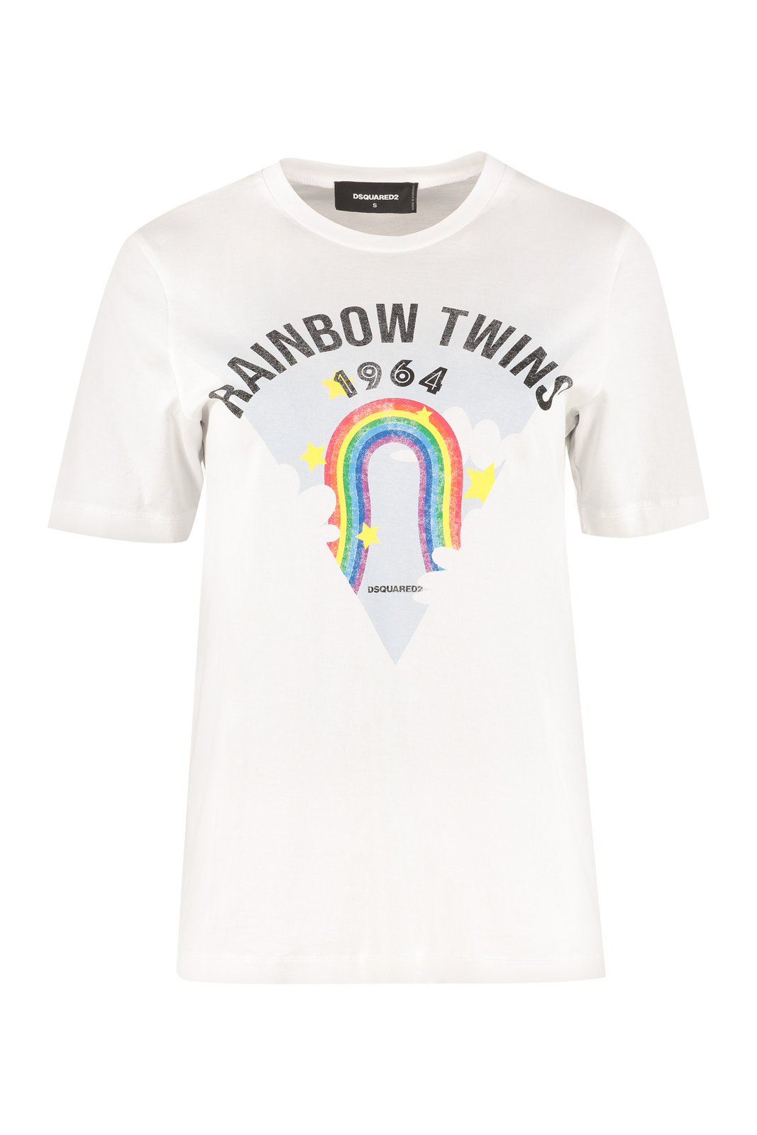 Dsquared2 Rainbow Twins Print T-Shirt