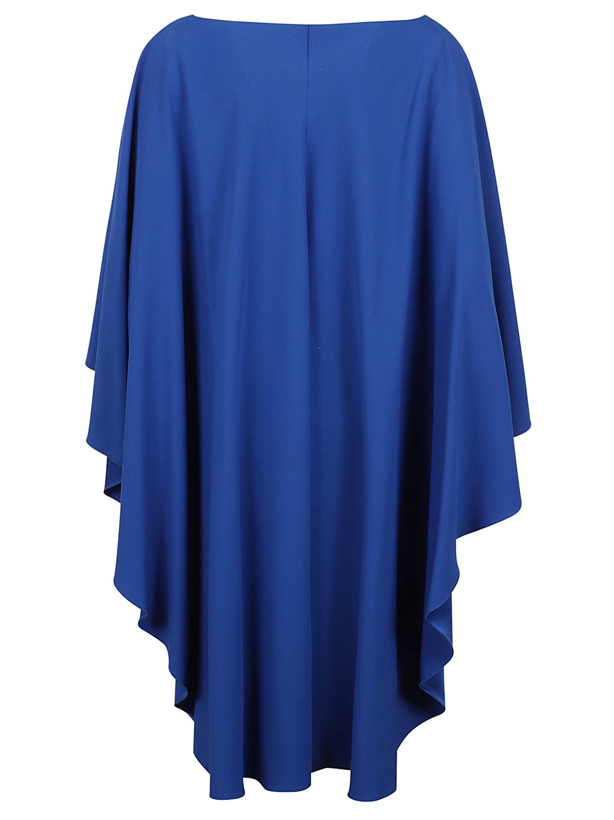 Alberta Ferretti Ruffle-Detailed Cape Design Dress 1 Alberta Ferretti Ruffle-Detailed Cape Design Dress