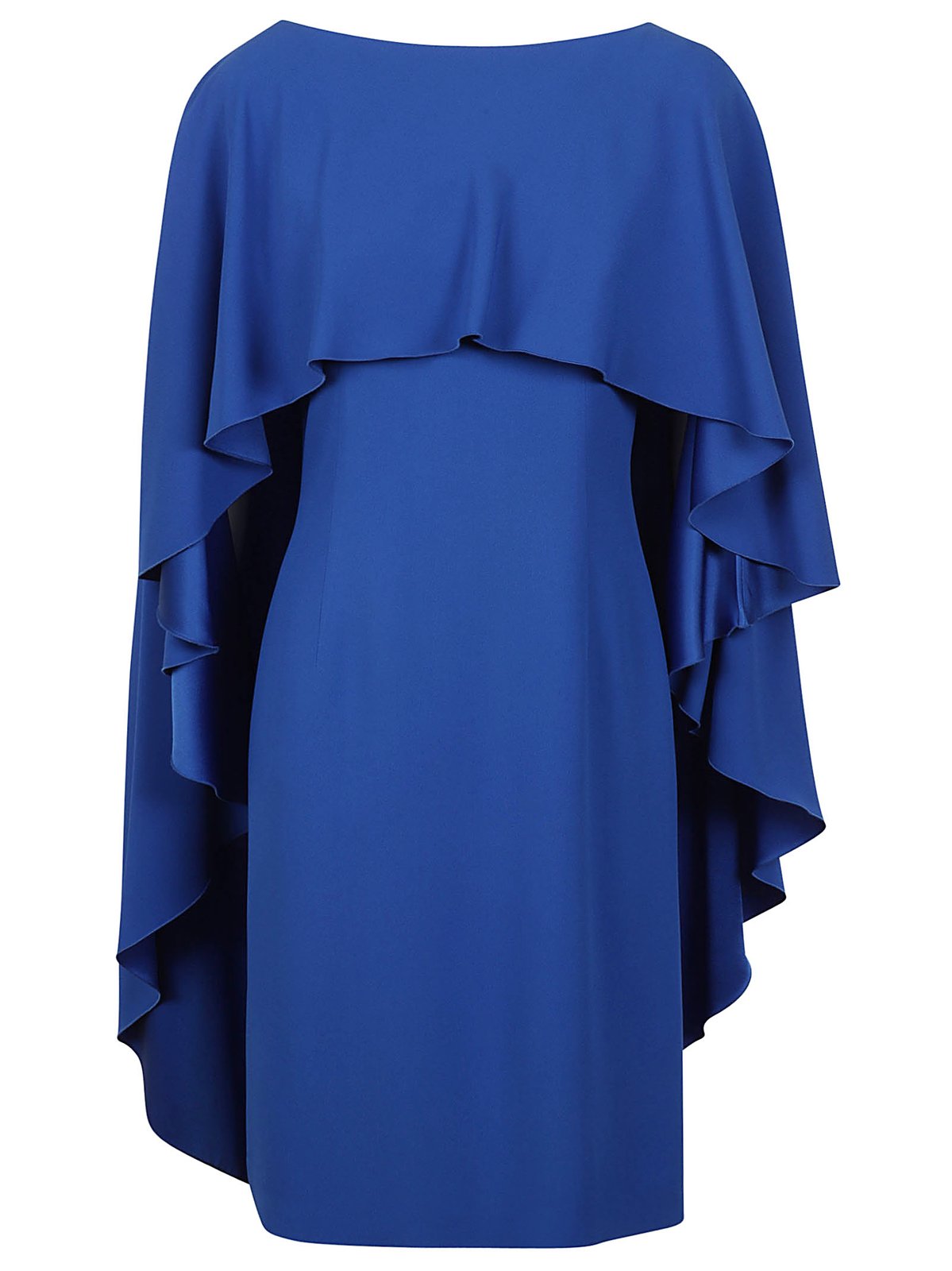 Alberta Ferretti Ruffle-Detailed Cape Design Dress 2 Alberta Ferretti Ruffle-Detailed Cape Design Dress