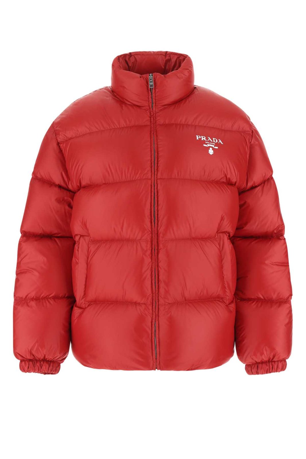 Prada Logo Printed Puffer Jacket