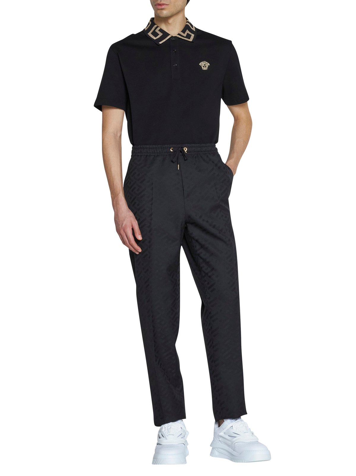 Versace La Greca Printed Drawstring Track Pants