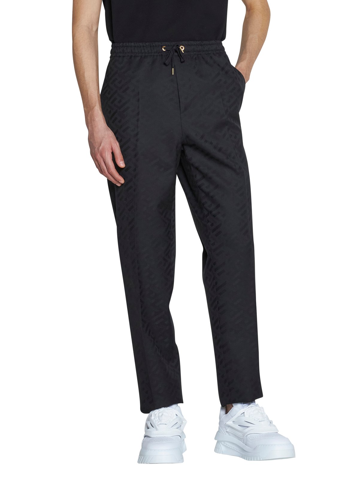 Versace La Greca Printed Drawstring Track Pants