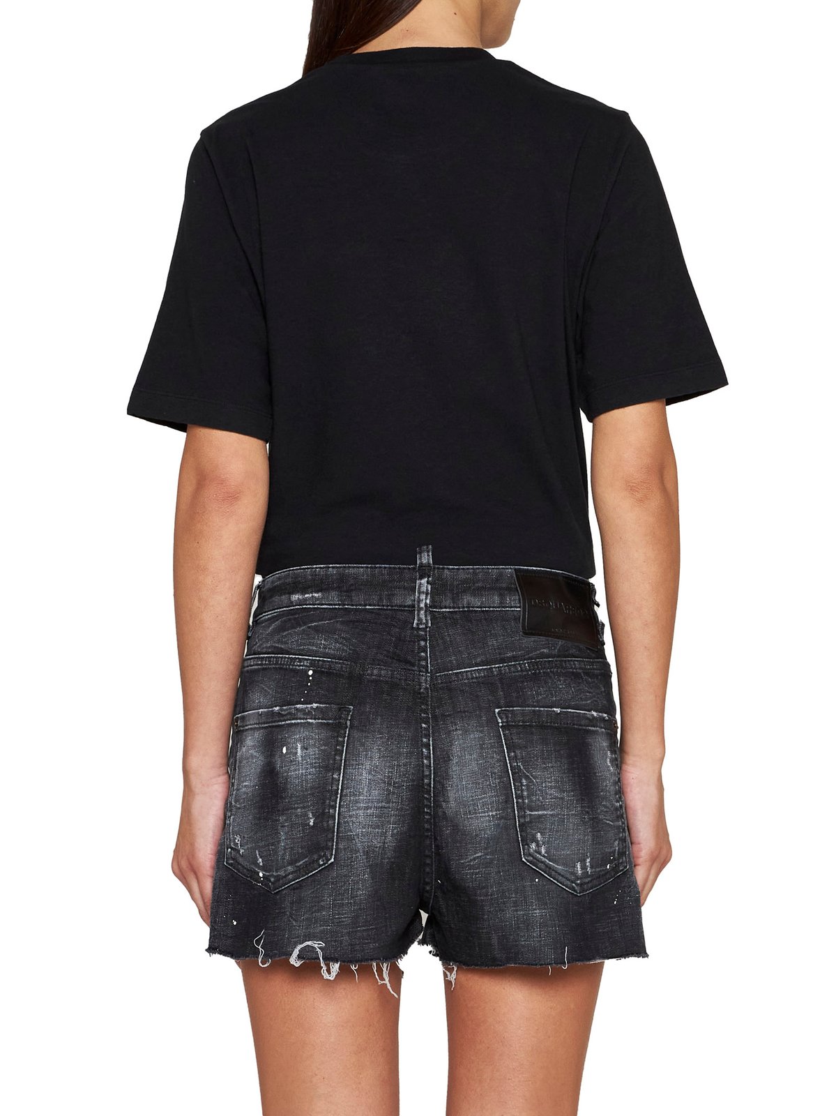 Dsquared2 Distressed Denim Shorts