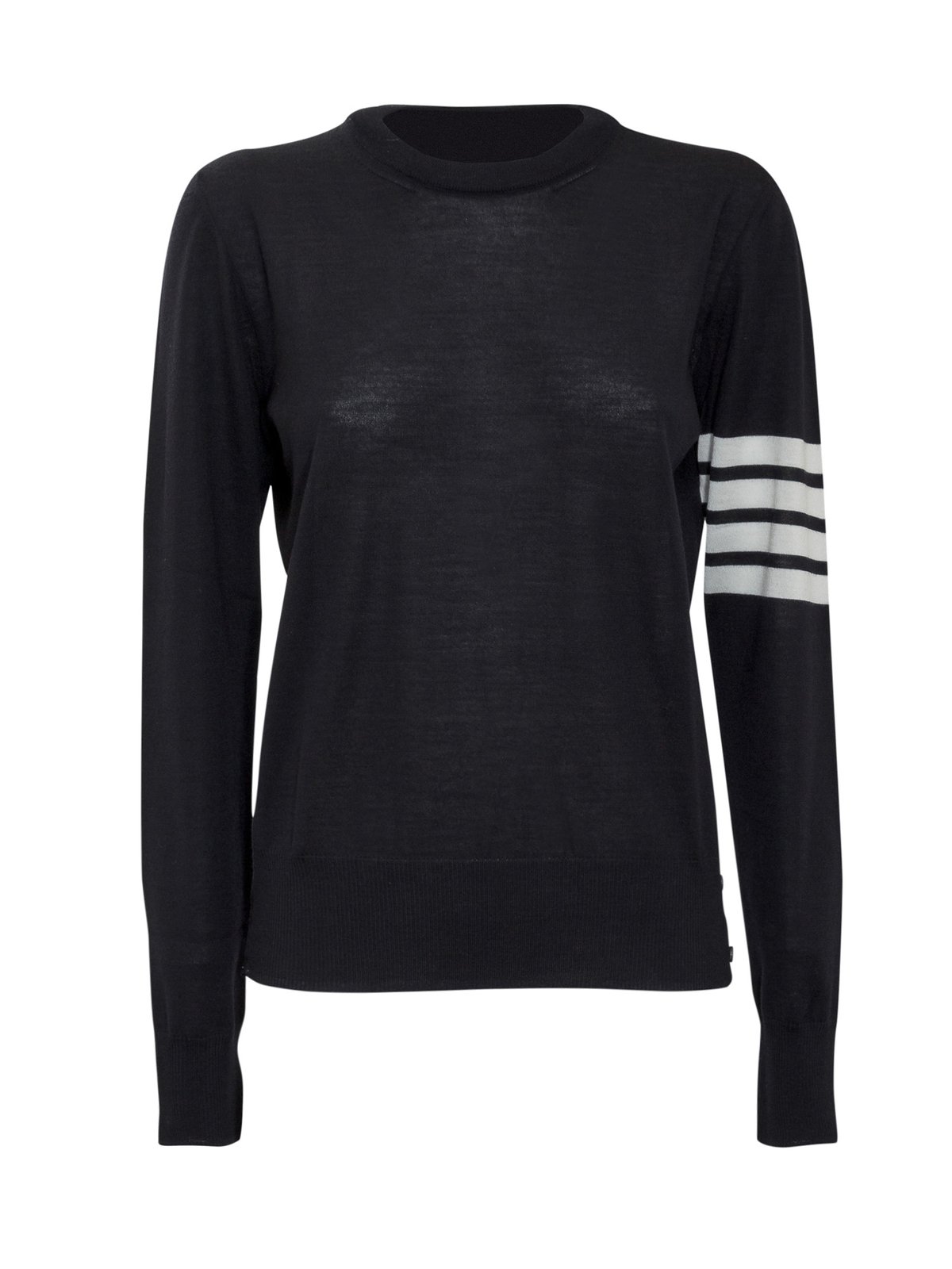 Thom Browne 4-Bar Ribbed Crewneck Jumper
