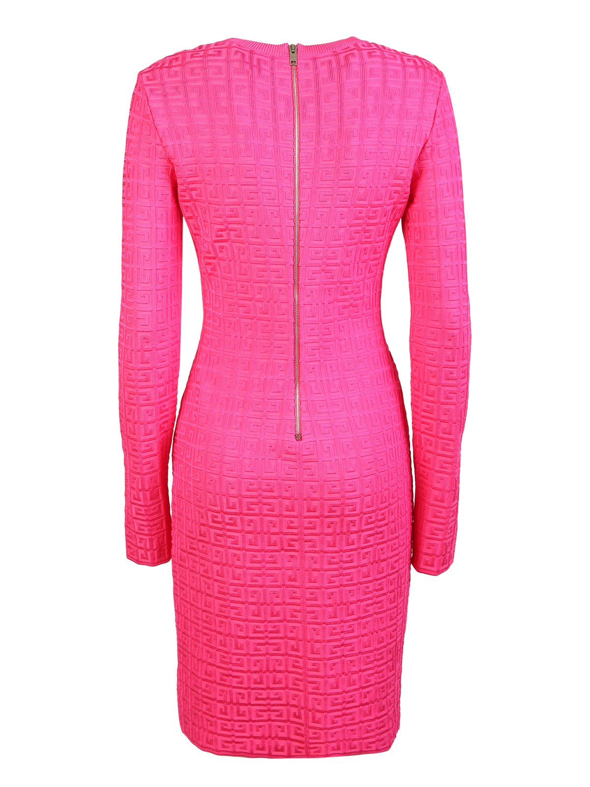 Givenchy All-Over Logo Long-Sleeved Dress