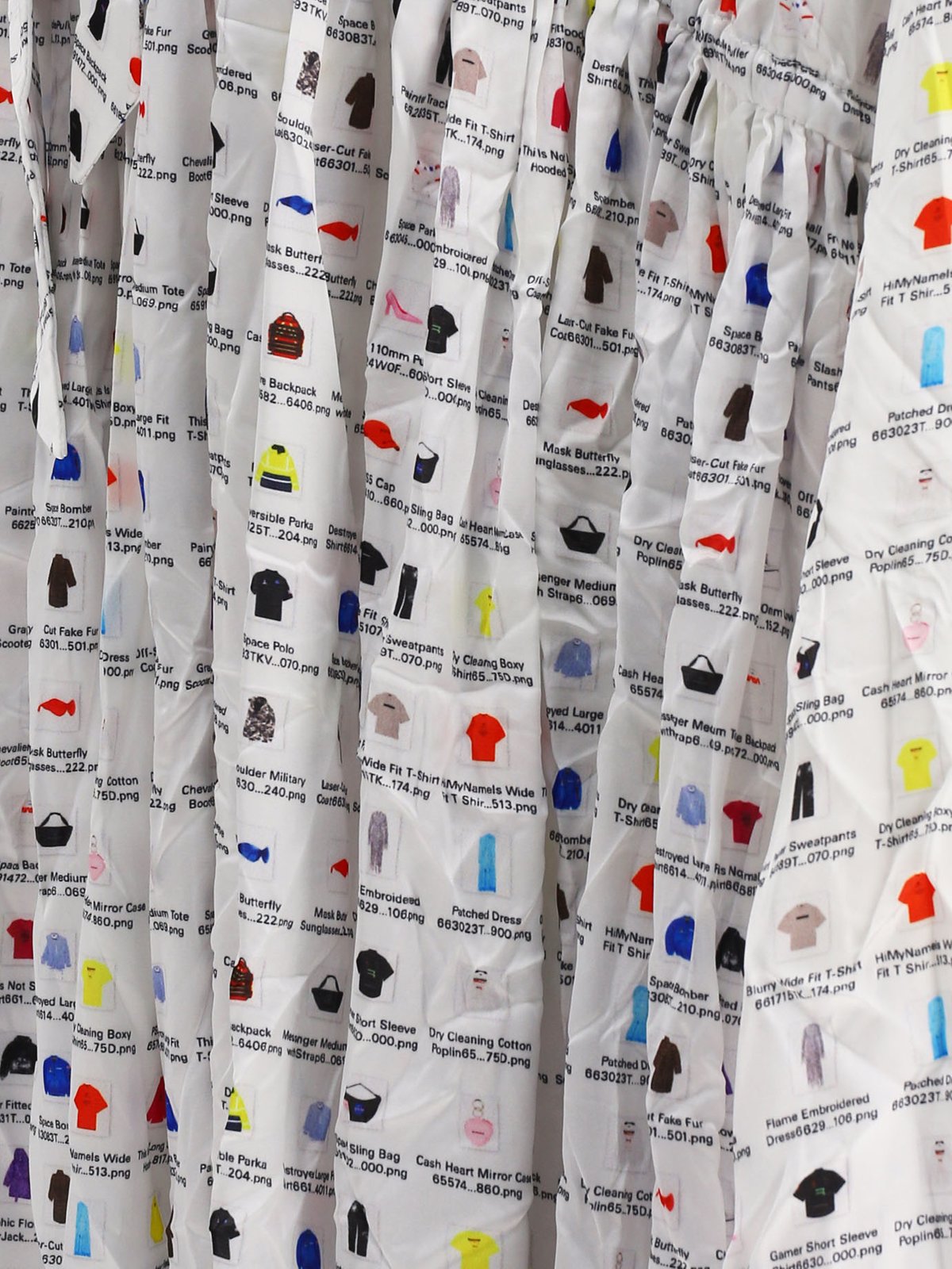 Balenciaga Graphic Printed Oversized Midi Dress