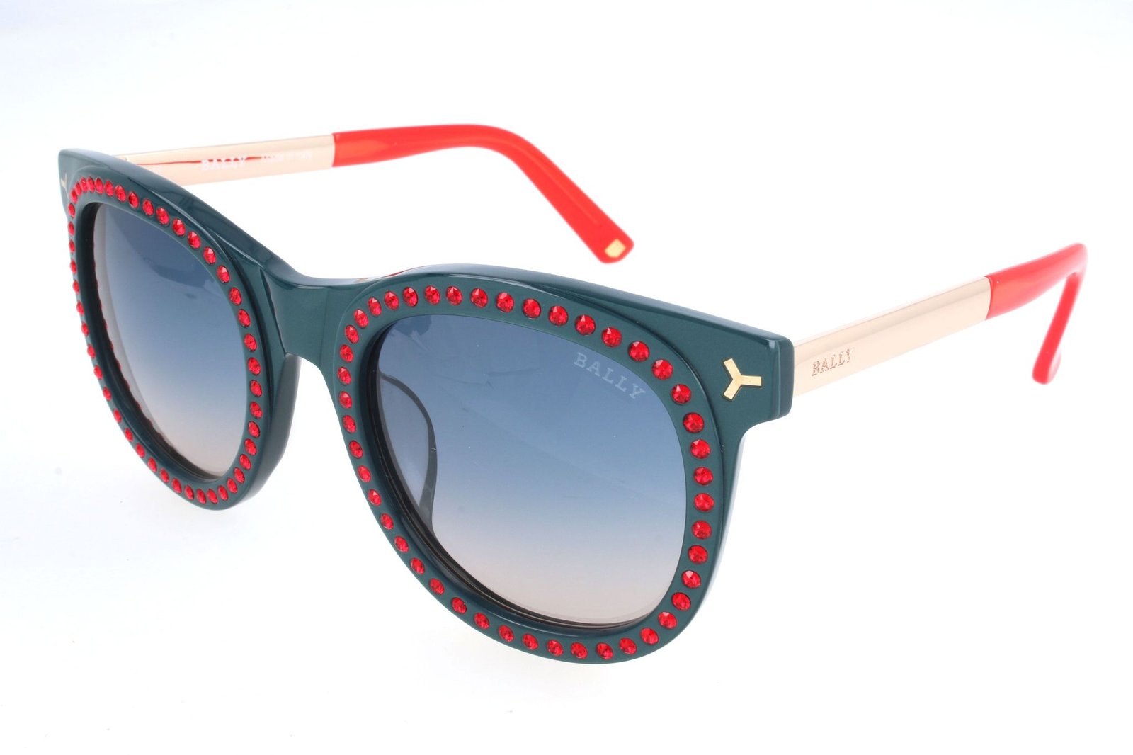 Bally Studded Cat-Eye Frame Sunglasses
