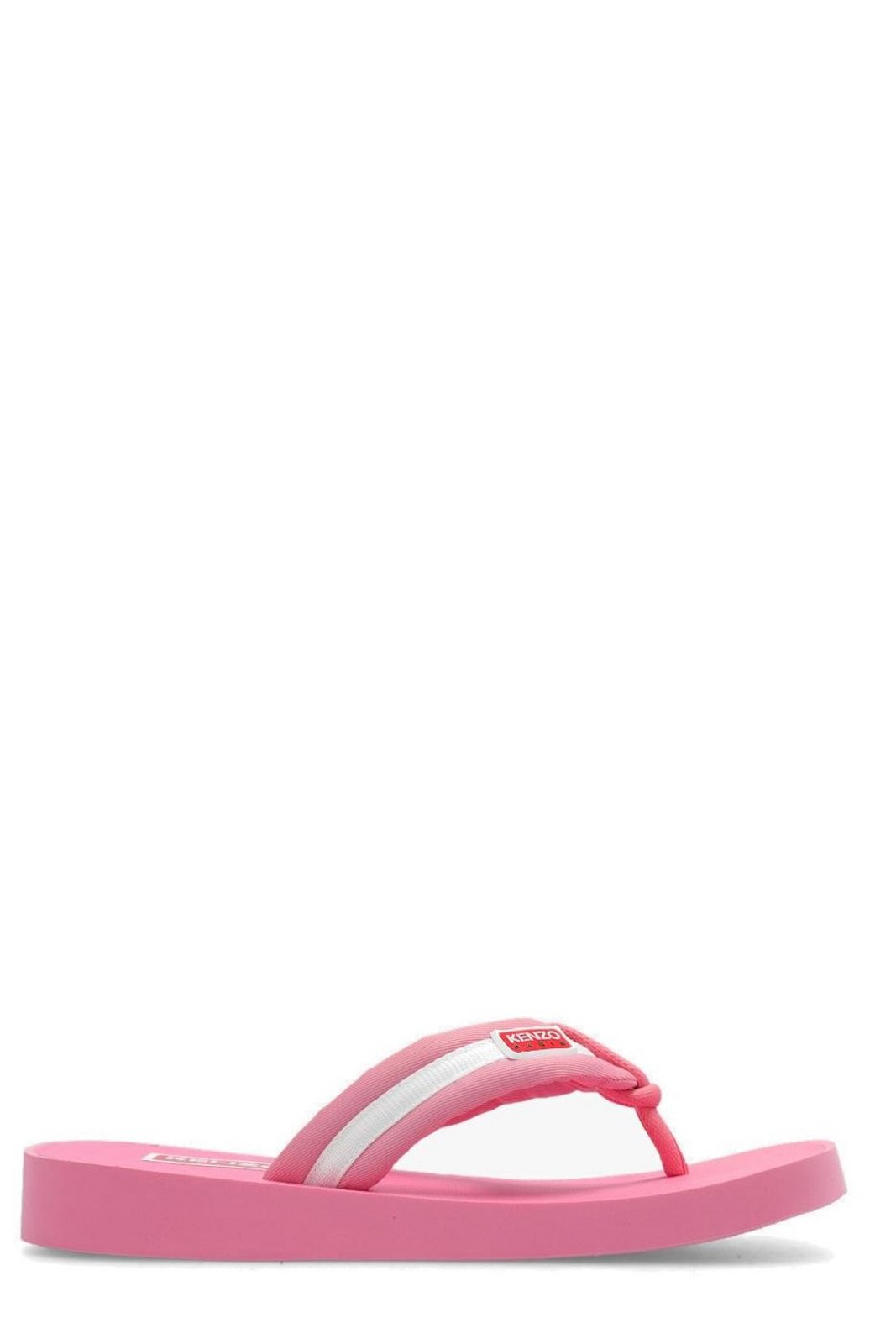 Kenzo Logo-Patch Striped Slip-On Flip Flops 2 Kenzo Logo-Patch Striped Slip-On Flip Flops