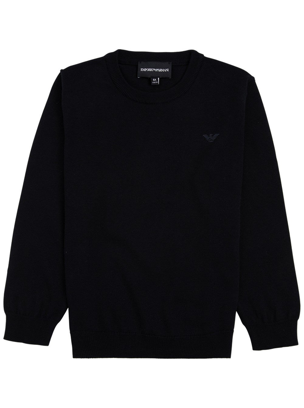 Emporio Armani Kids Logo Detailed Knitted Jumper