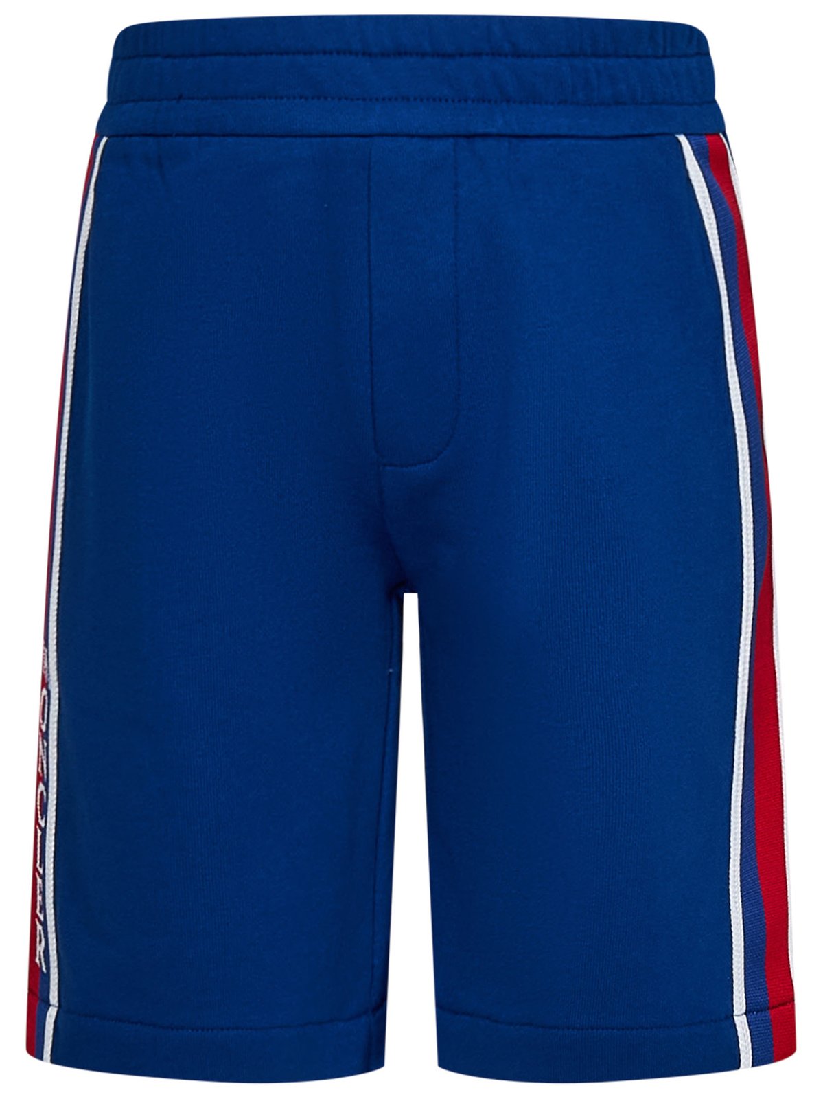 Moncler Enfant Logo Patch Stripe Detailed Shorts