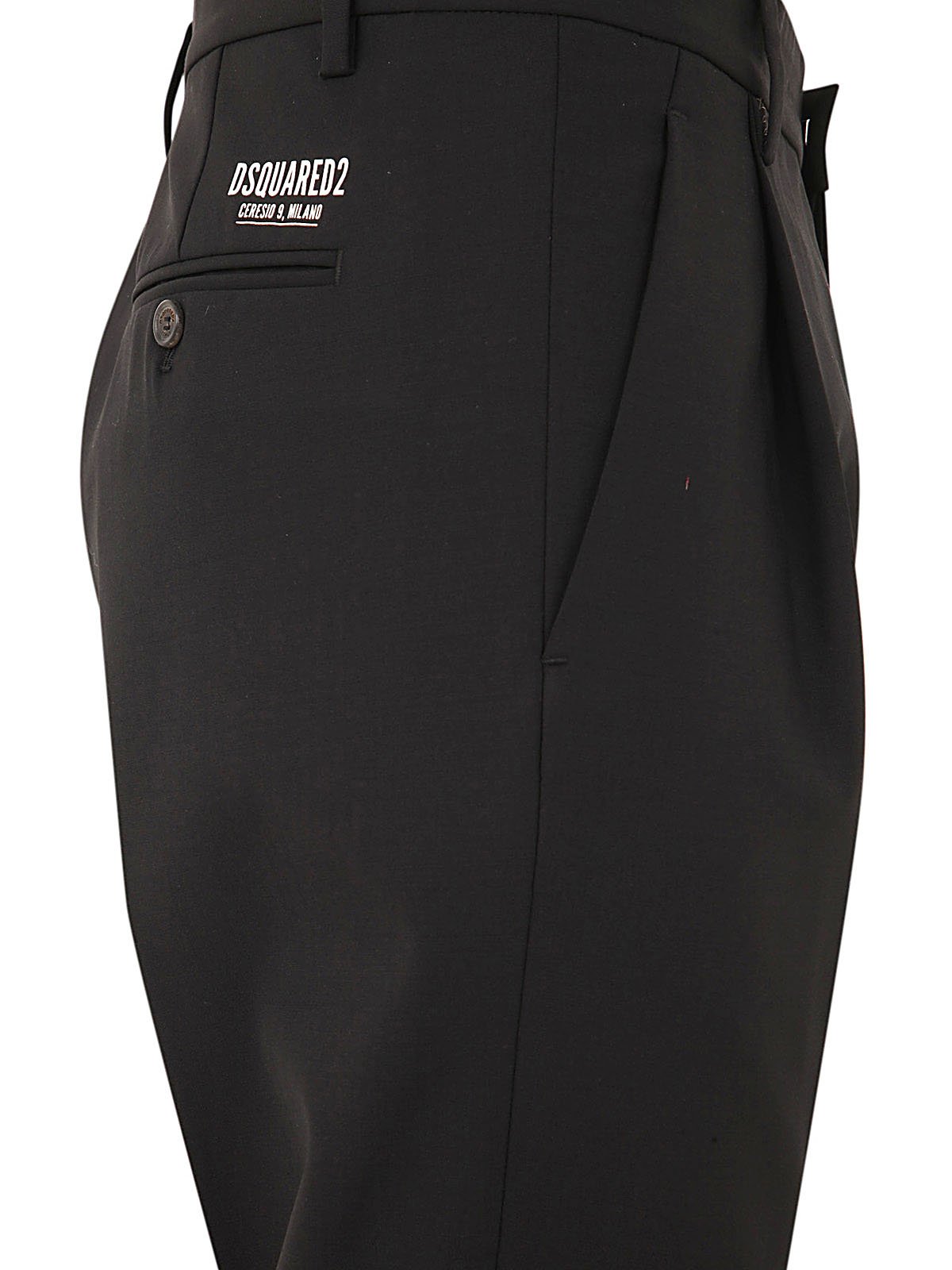Dsquared2 Logo Patch Slim-Cut Cropped Pants