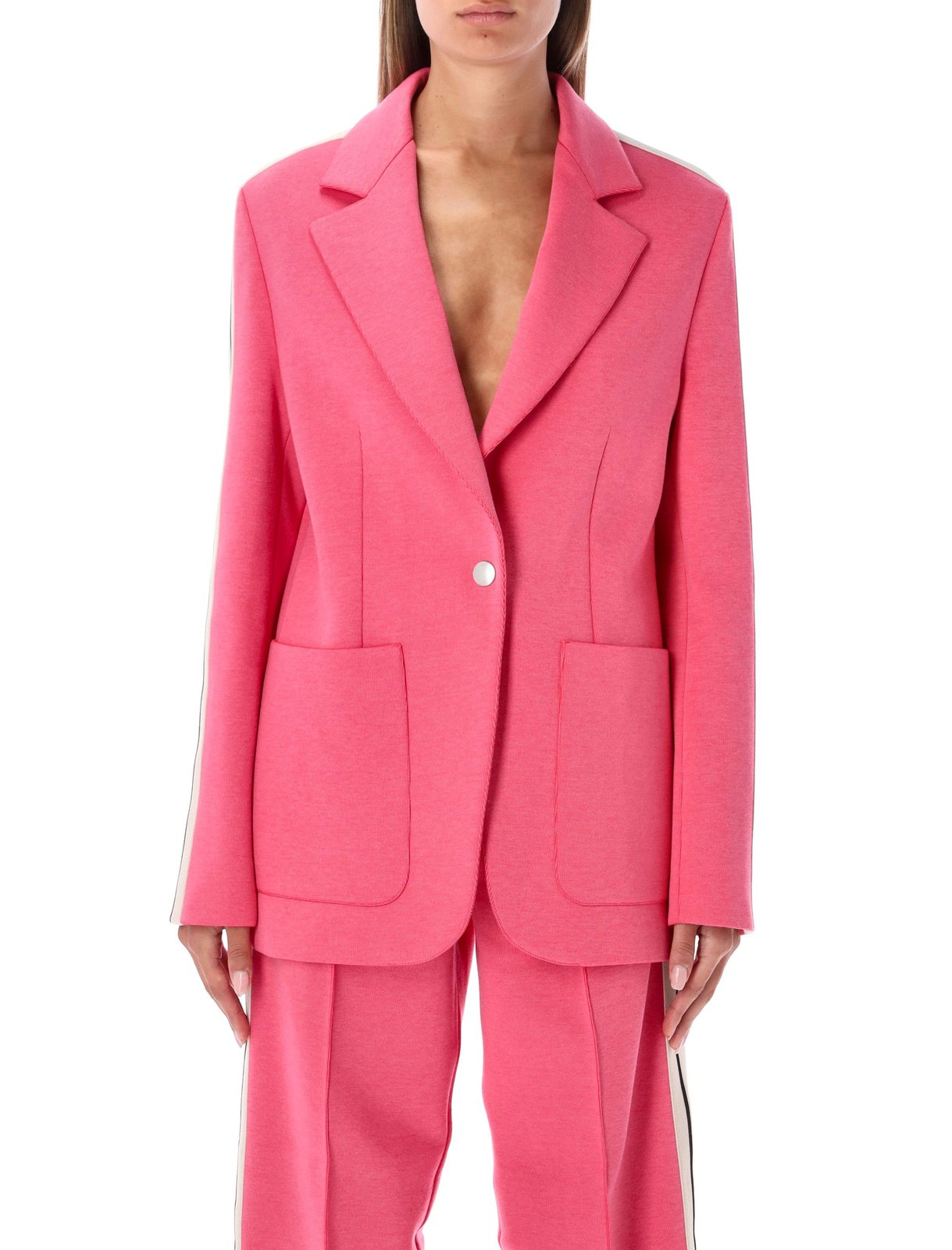 Palm Angels Stripe-Sleeved Track Blazer
