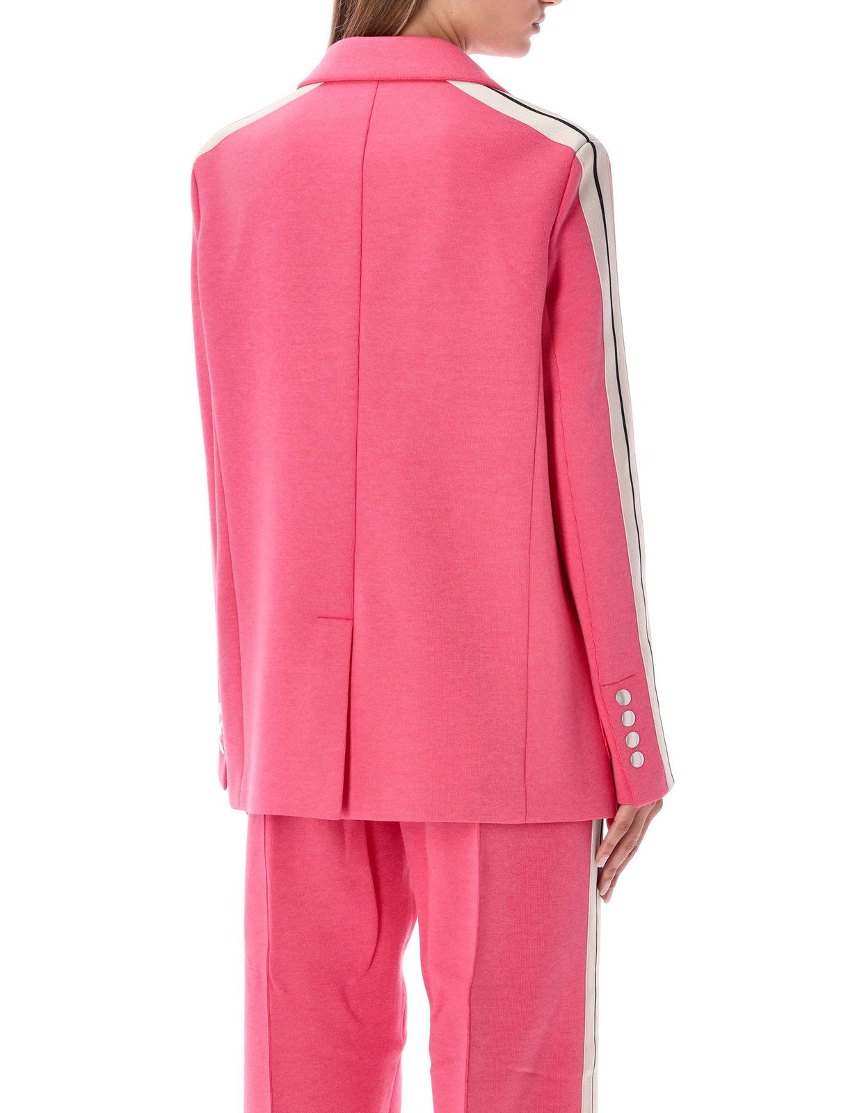 Palm Angels Stripe-Sleeved Track Blazer