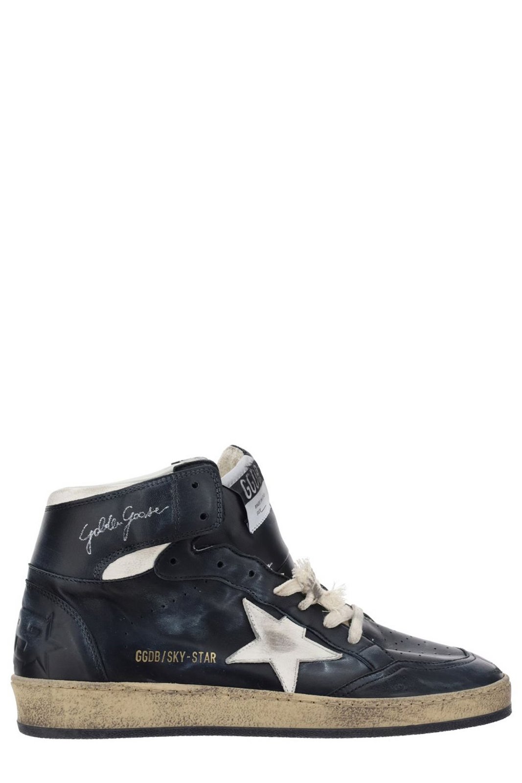 Golden Goose Deluxe Brand Star Patch High-Top Sneakers
