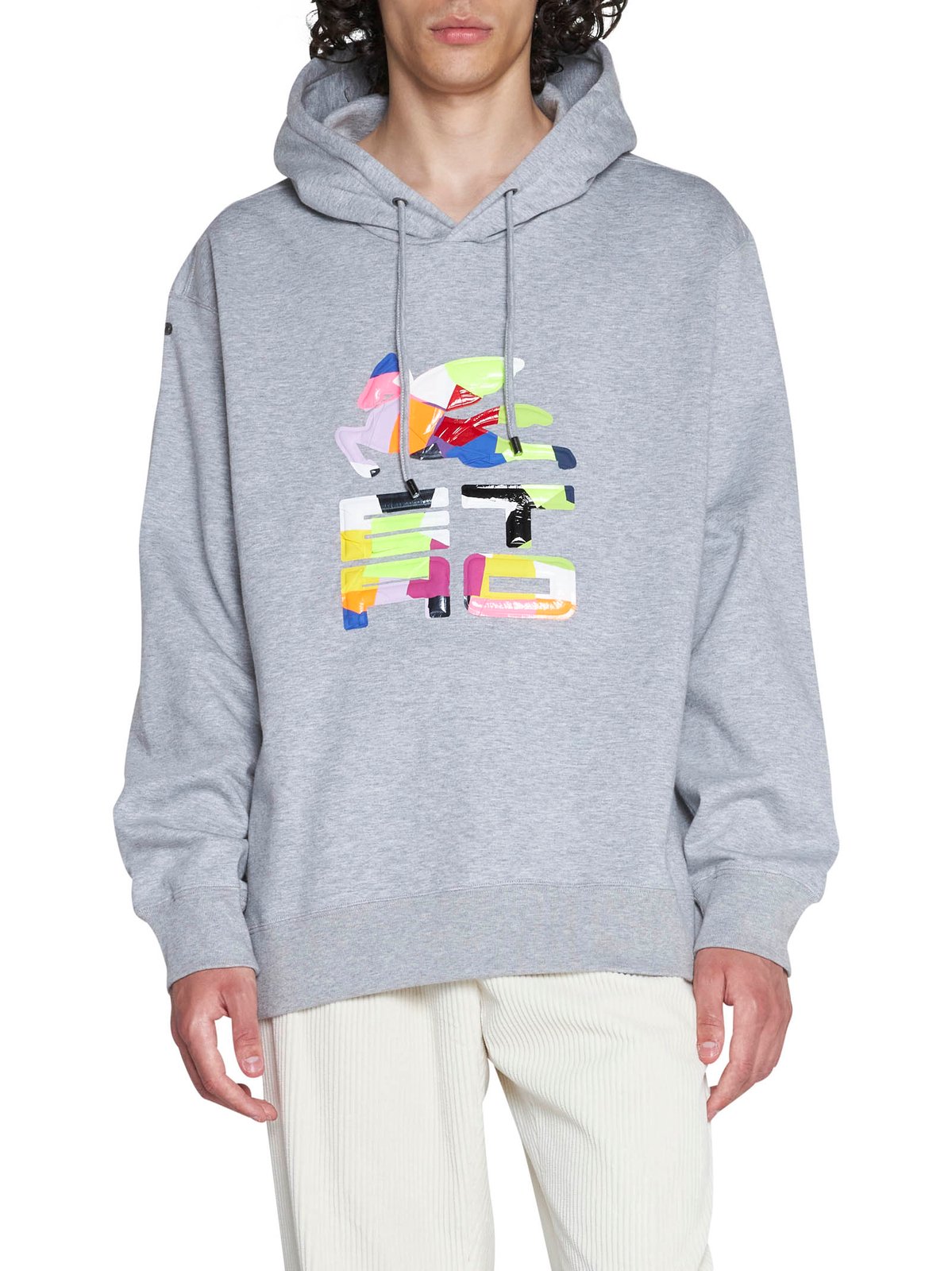 Etro Logo Printed Drawstring Hoodie 3 Etro Logo Printed Drawstring Hoodie