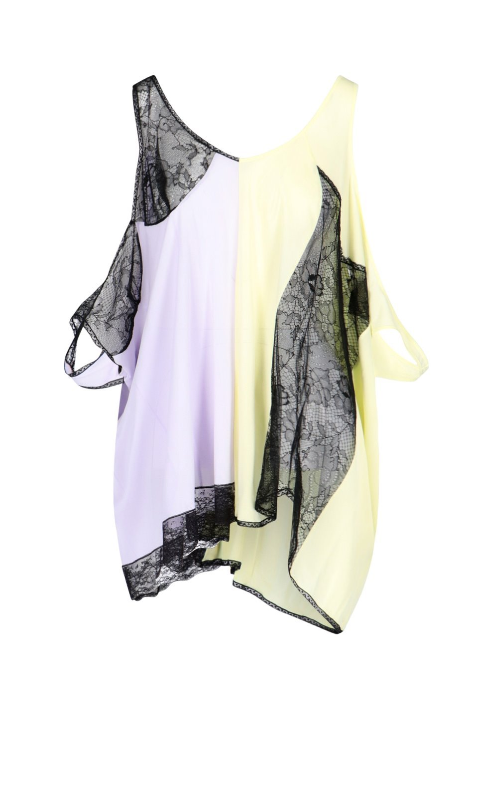 Maison Margiela Contrasting Panelled Draped Blouse
