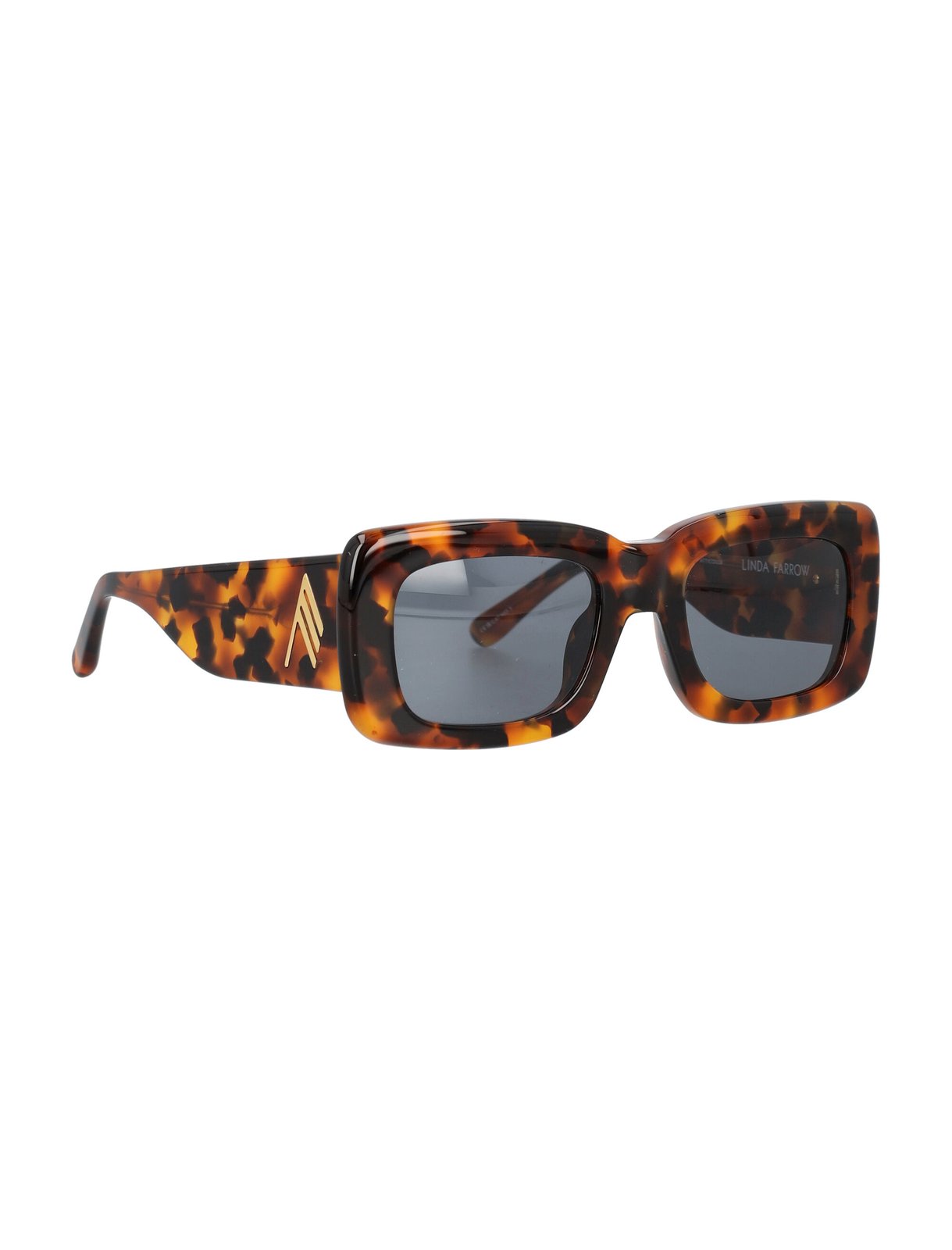 The Attico X Linda Farrow Rectangular Frame Sunglasses