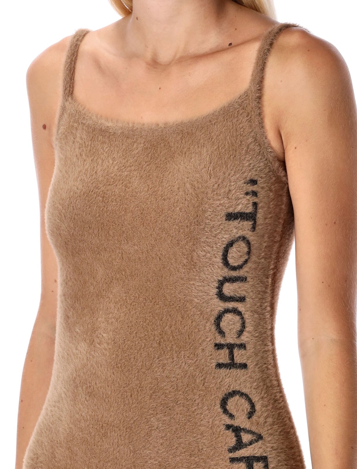 Off-White Logo Detailed Sleeveless Dress