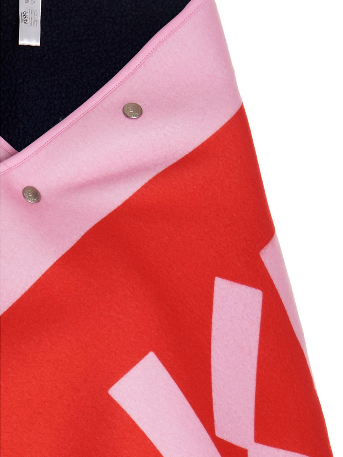 Kenzo Logo Printed Blanket Cape