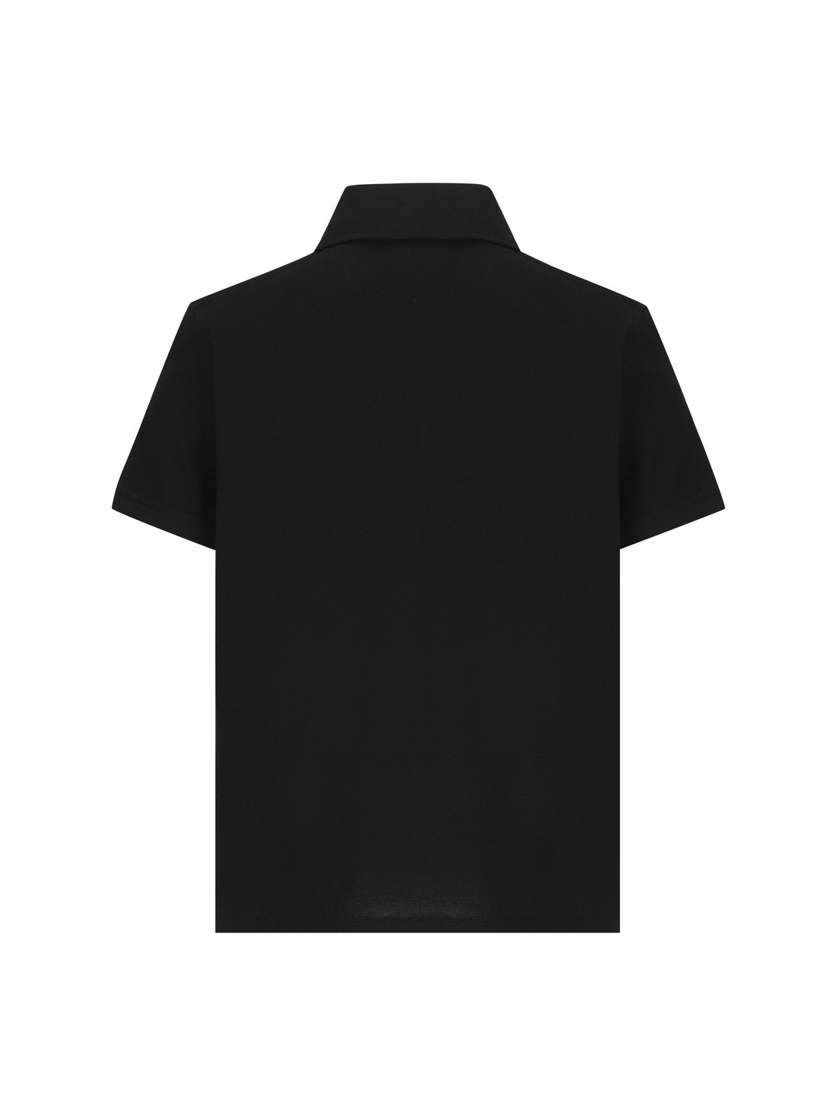Saint Laurent Cassandre Logo Embroidered Polo Shirt