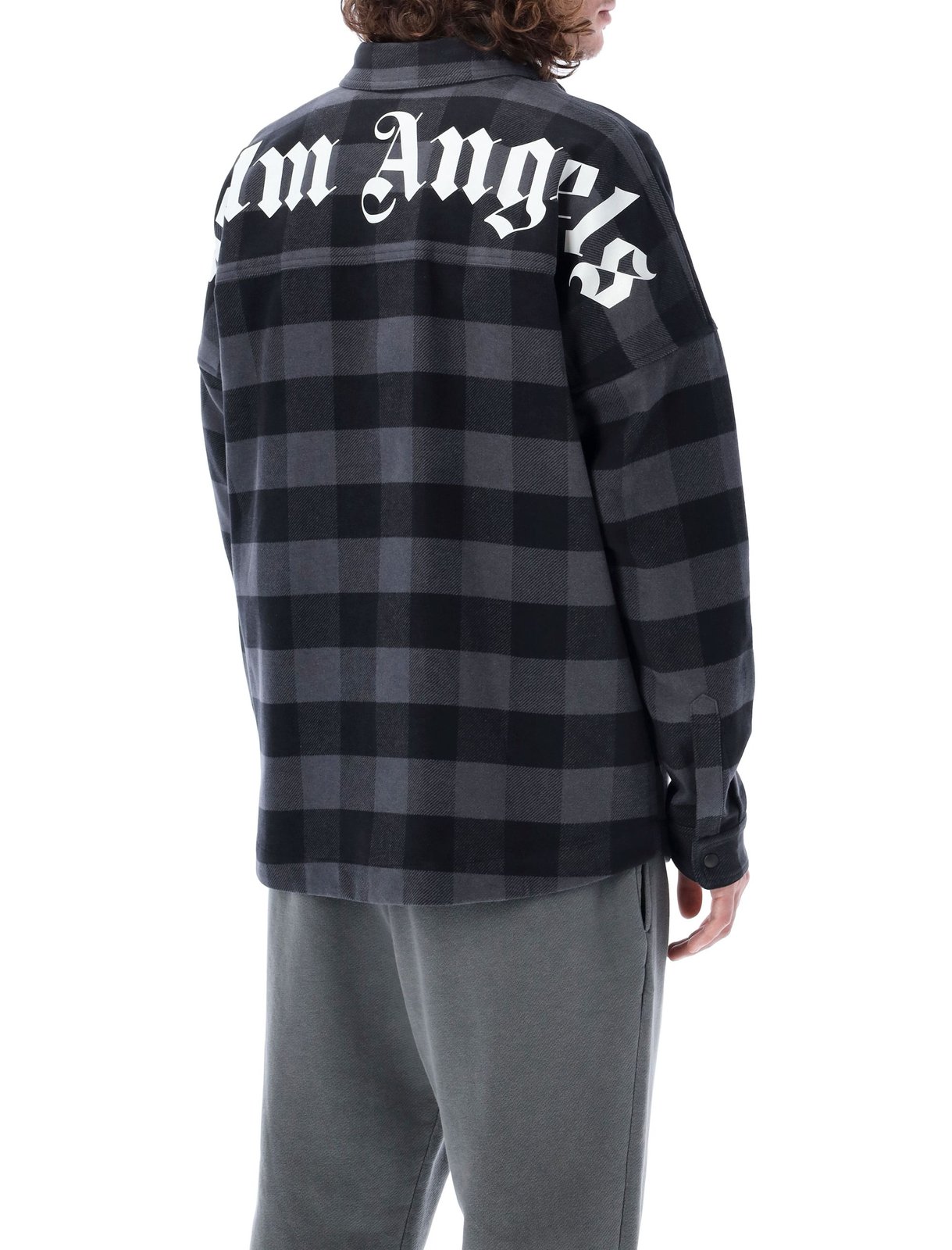 Palm Angels Checked Button-Up Shirt 3 Palm Angels Checked Button-Up Shirt