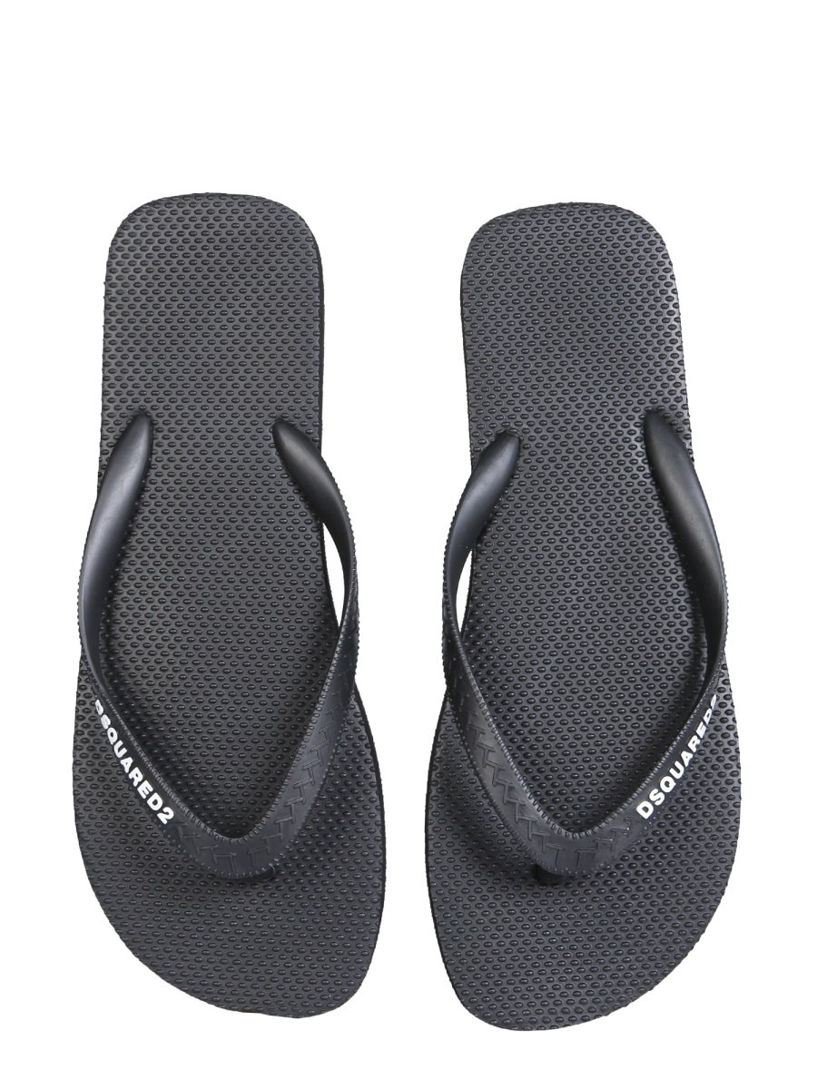 Dsquared2 Logo Thong Sandals