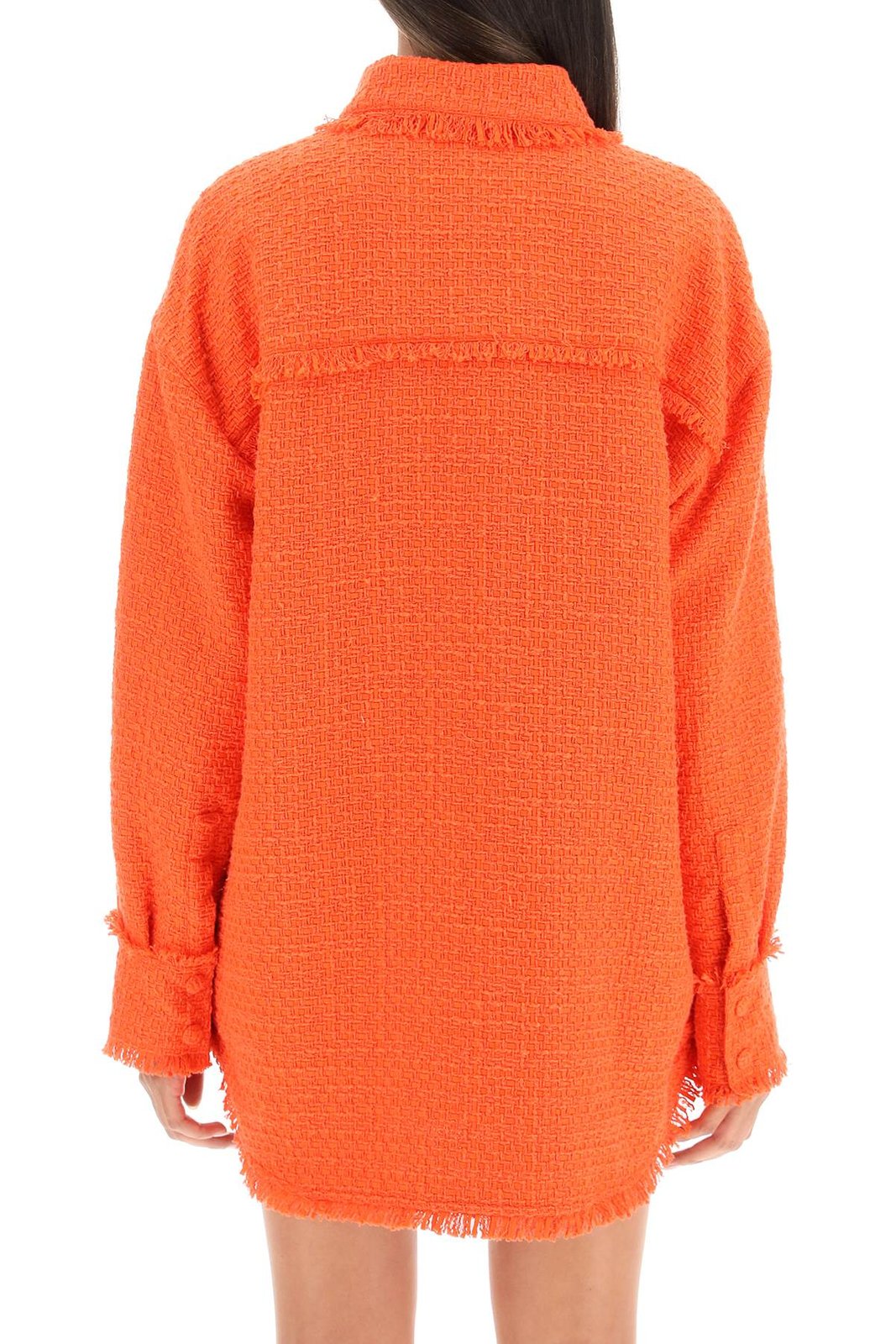 MSGM Button-Up Tweed Knit Overshirt 4 MSGM Button-Up Tweed Knit Overshirt