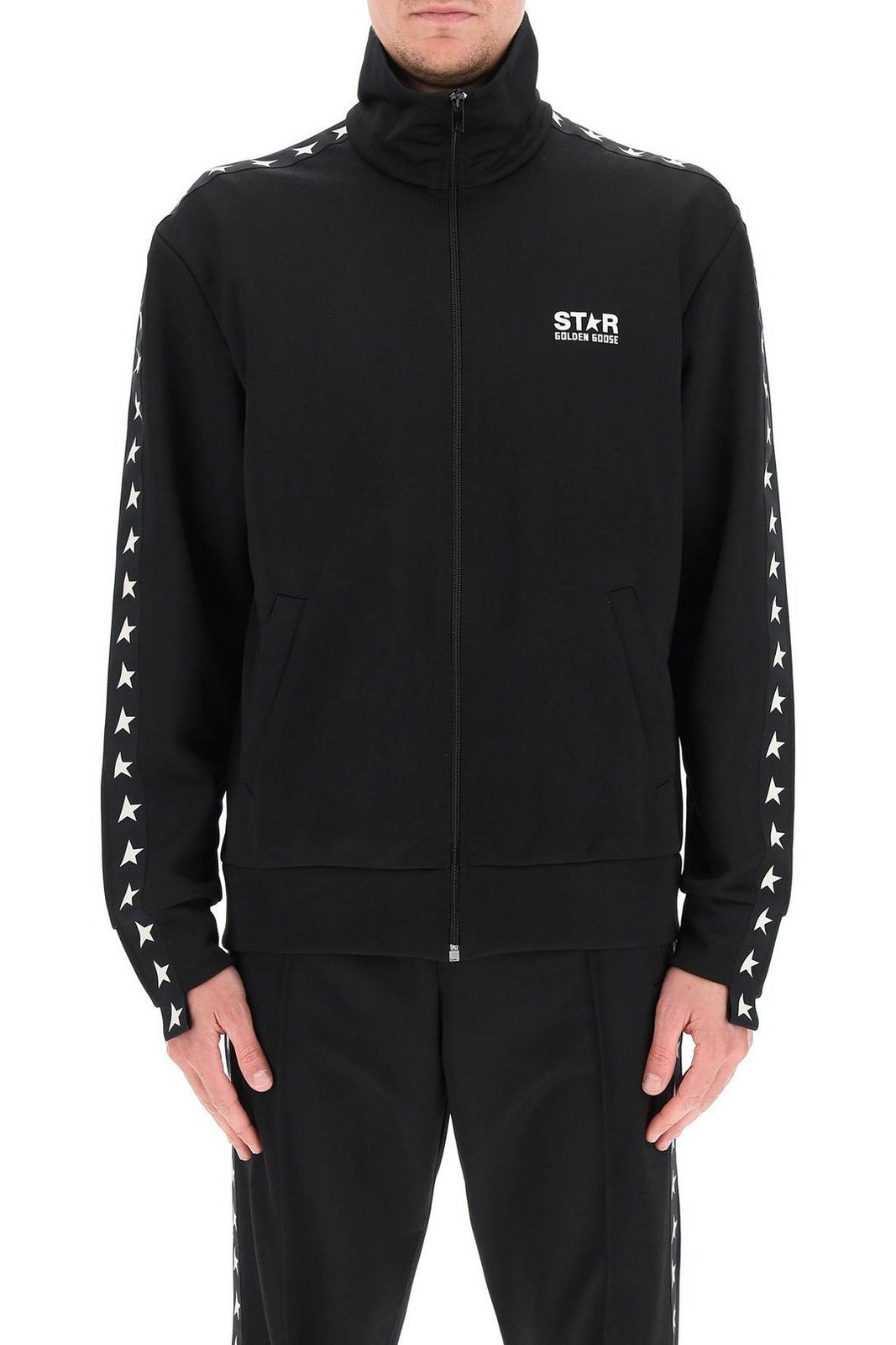 Golden Goose Deluxe Brand Star Tape Zipped Jacket