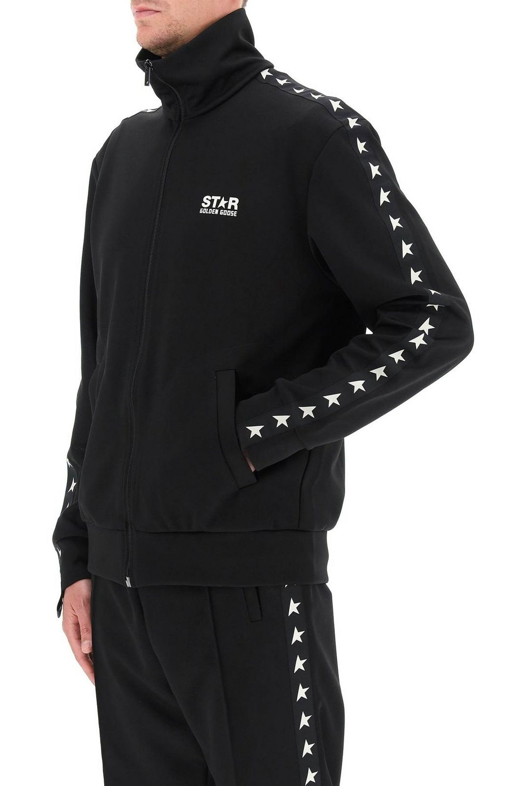 Golden Goose Deluxe Brand Star Tape Zipped Jacket