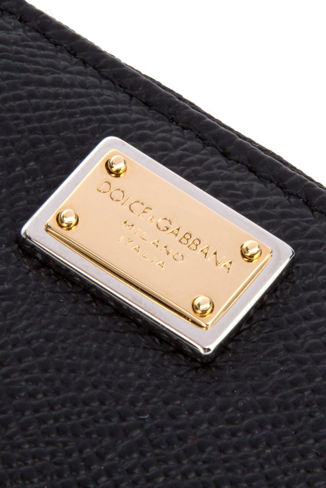 Dolce & Gabbana Logo Plaque Zip-Around Wallet