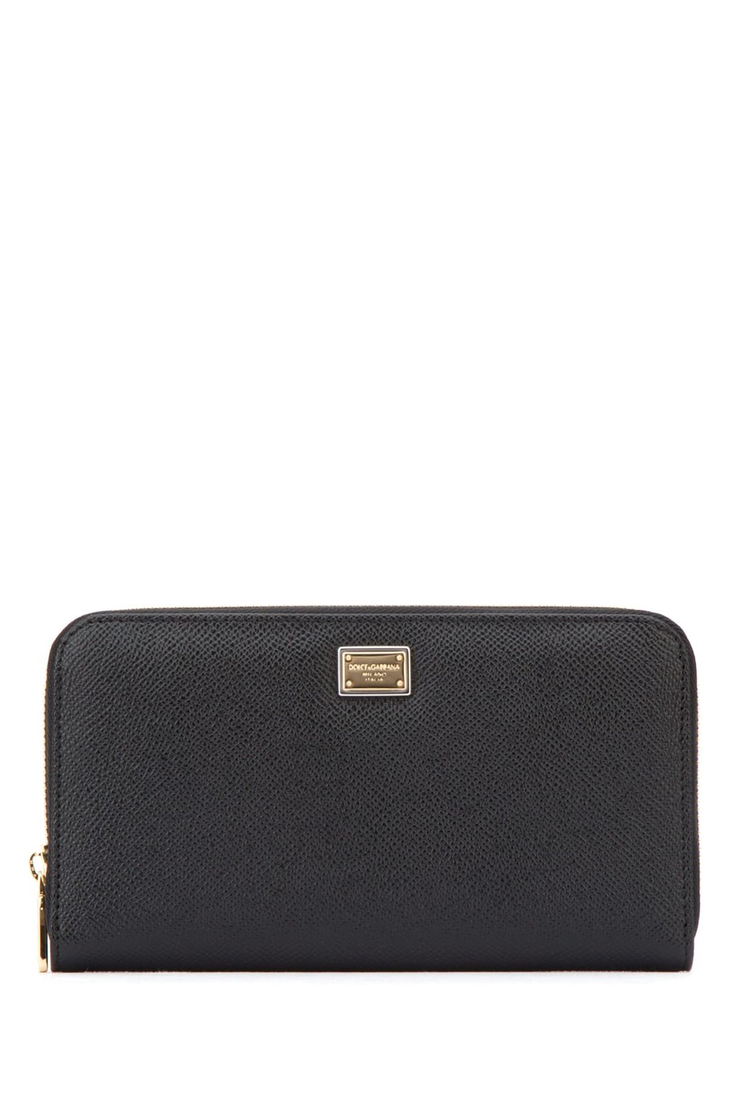 Dolce & Gabbana Logo Plaque Zip-Around Wallet