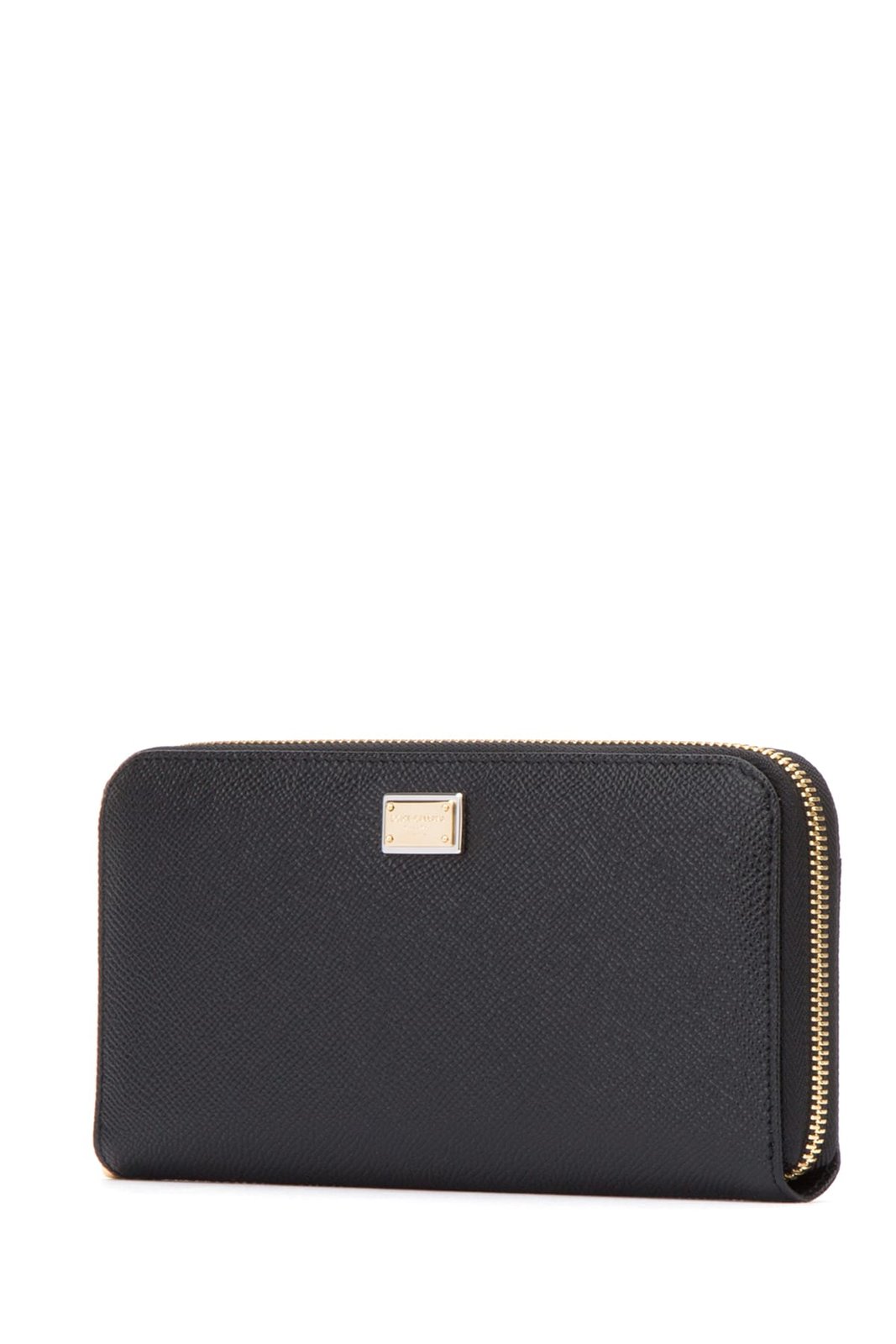 Dolce & Gabbana Logo Plaque Zip-Around Wallet