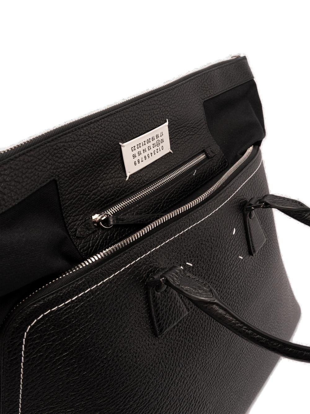 Maison Margiela Logo Patch Zipped Tote Bag