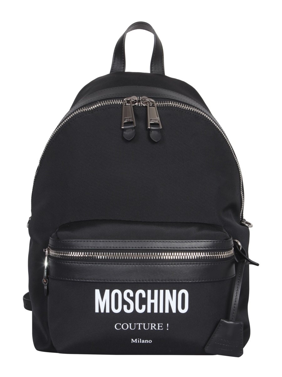 Moschino Couture Logo Print Backpack