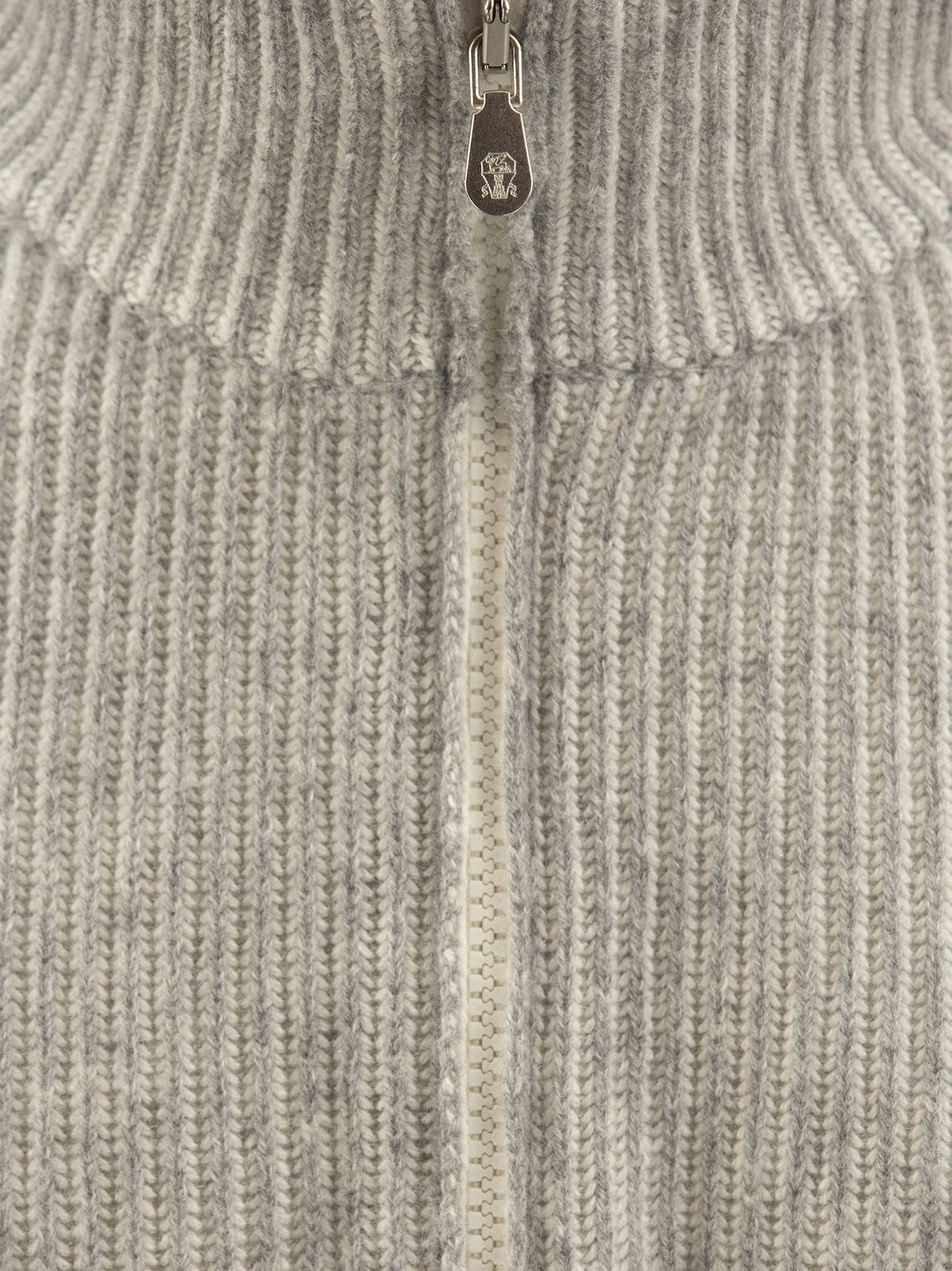 Brunello Cucinelli Half-Zipped Knitted Jumper