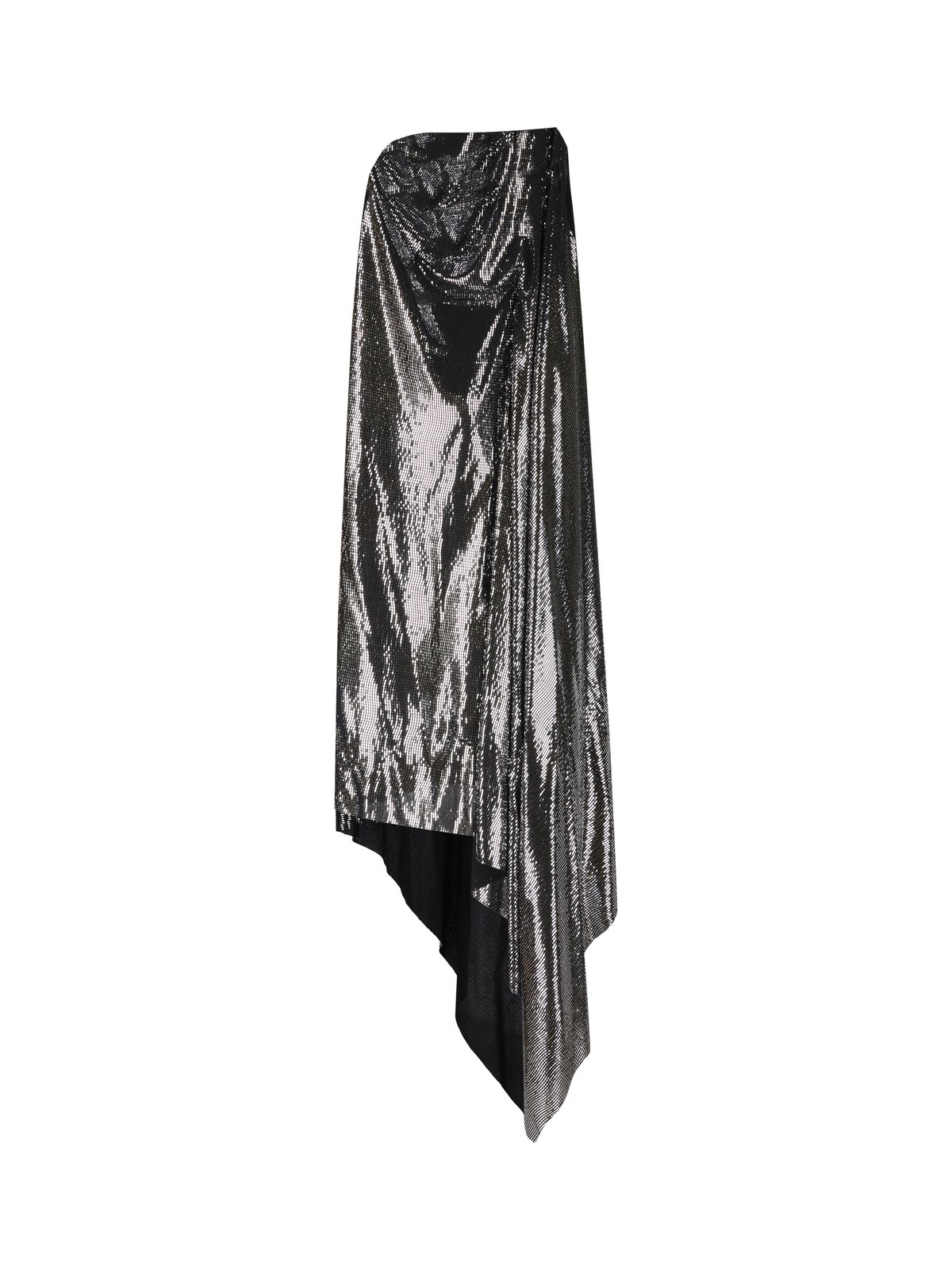 Balenciaga Metallic-Effect Asymmetric Gown