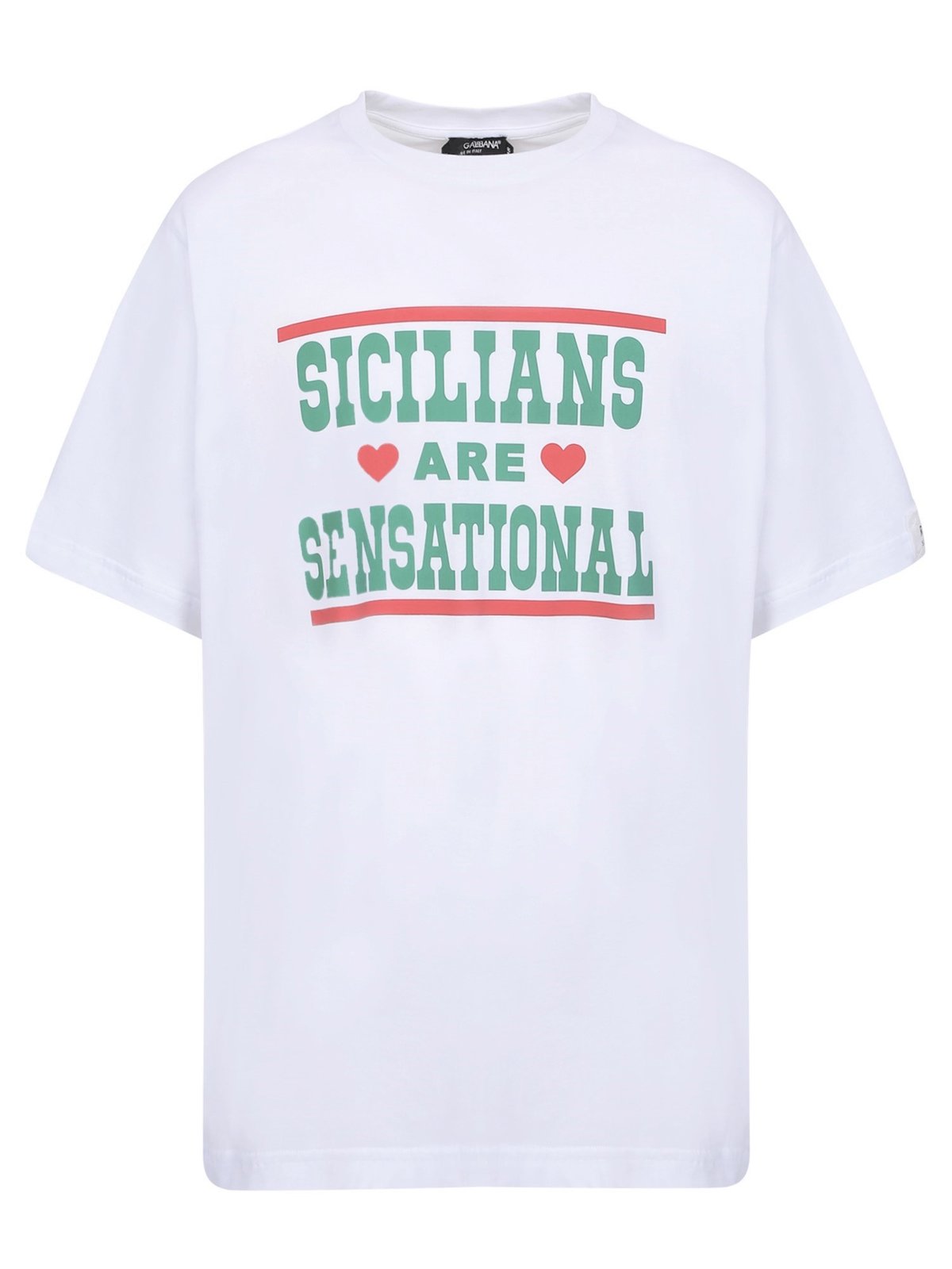 Dolce & Gabbana Slogan Printed Crewneck T-Shirt