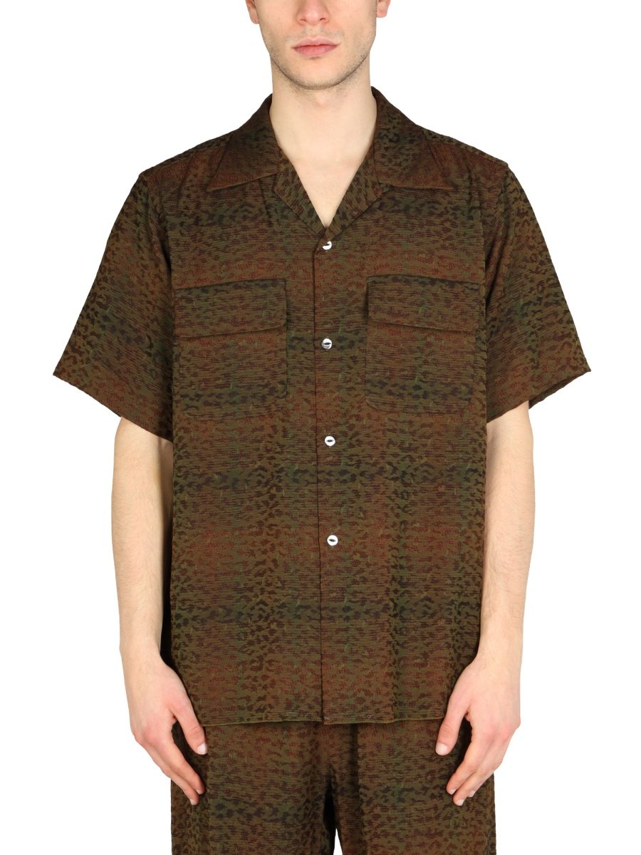 Needles Buttoned Short-Sleeved Shirt