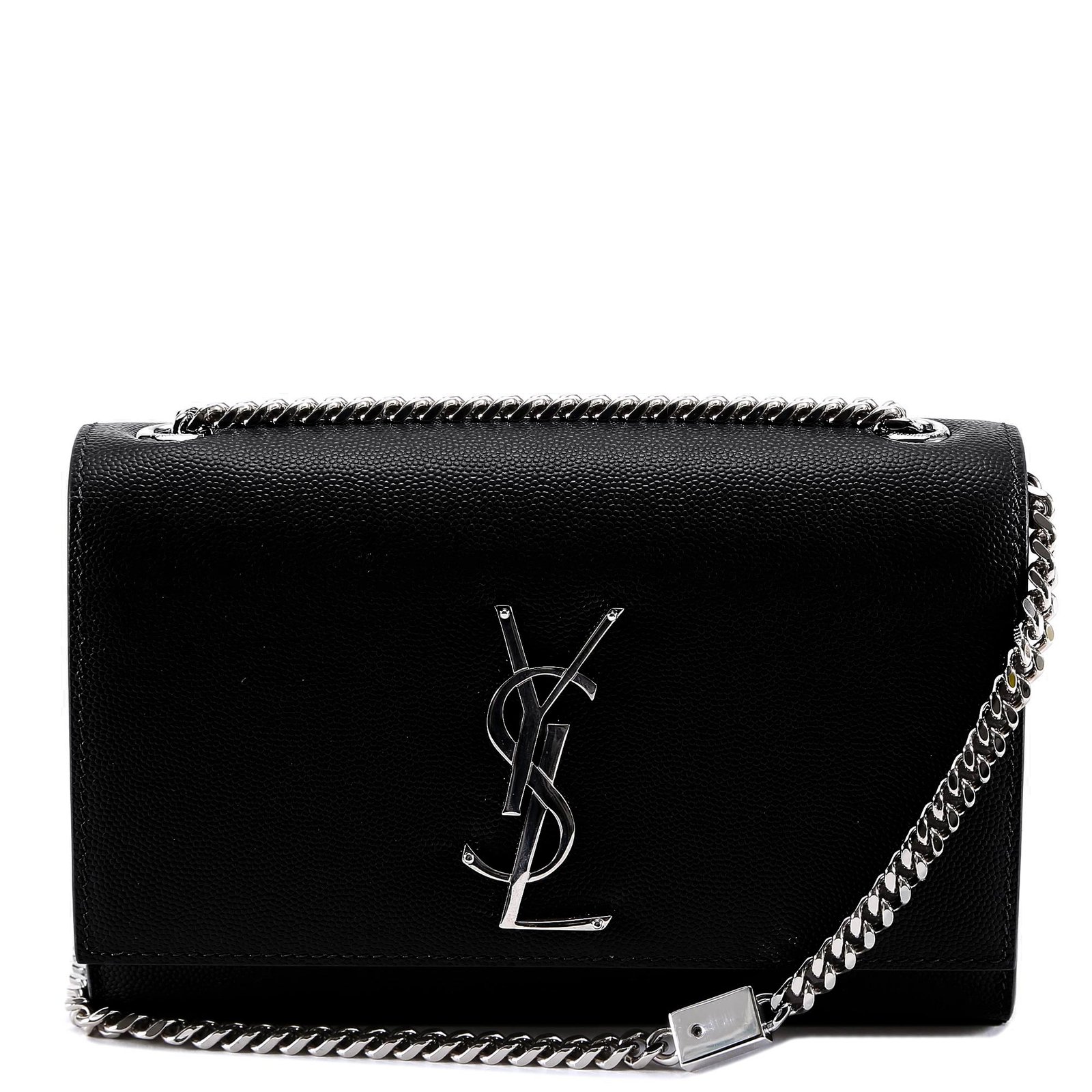 Saint Laurent Kate Logo Plaque Small Shoulder Bag