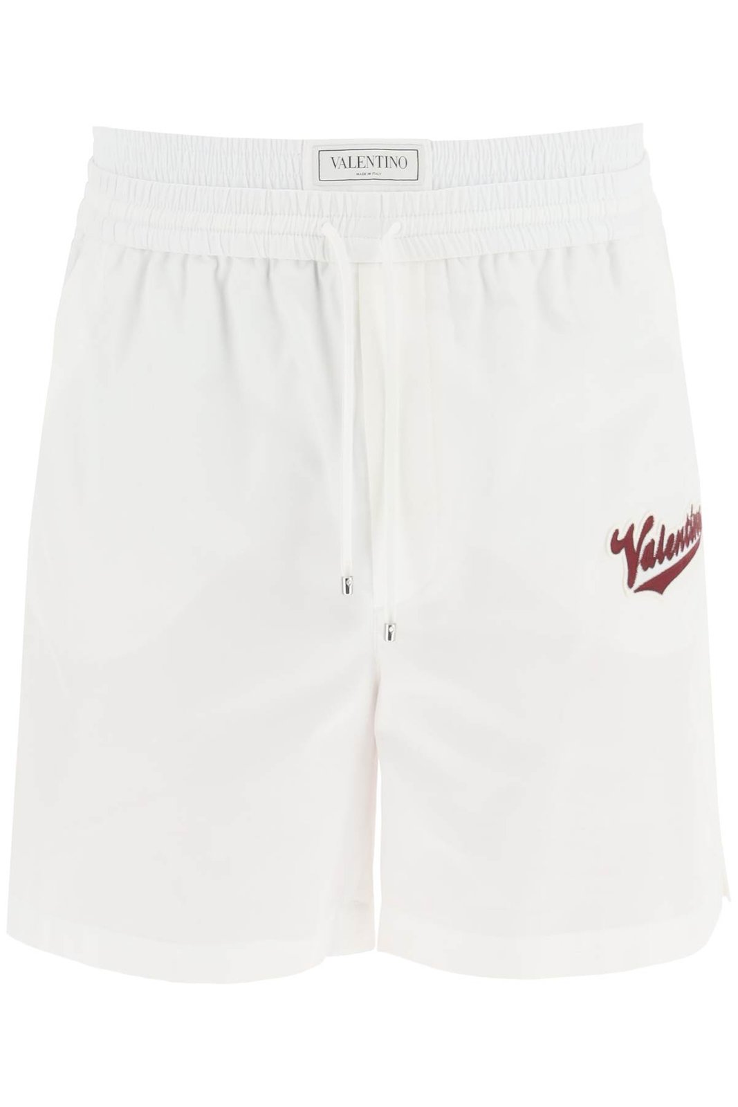 Valentino Logo Patch Drawstring Shorts