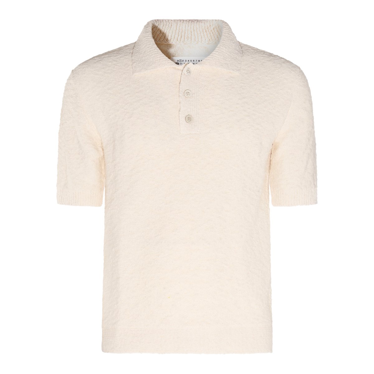 Maison Margiela Short-Sleeved Knitted Polo-Shirt