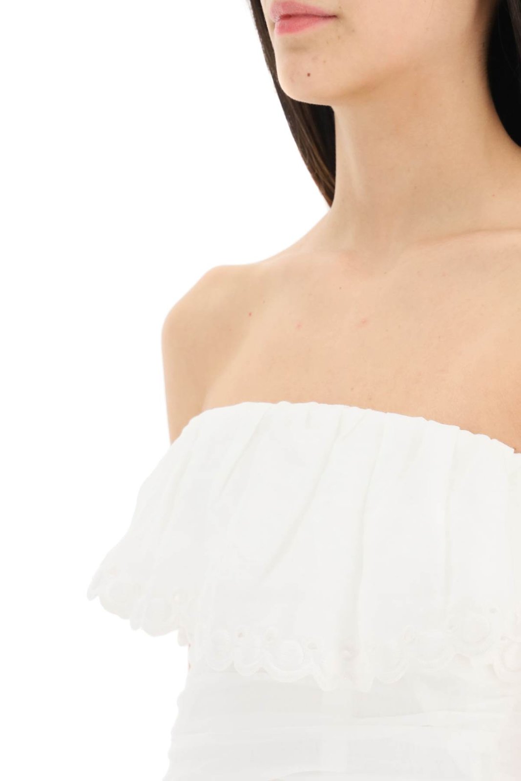 Isabel Marant Oxani Off-Shoulder Ruched Mini Dress