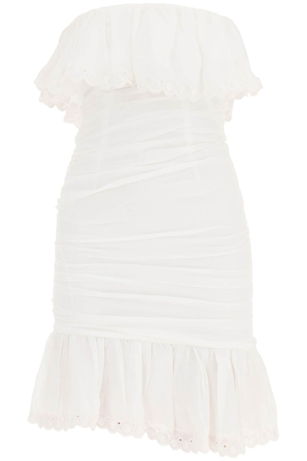 Isabel Marant Oxani Off-Shoulder Ruched Mini Dress