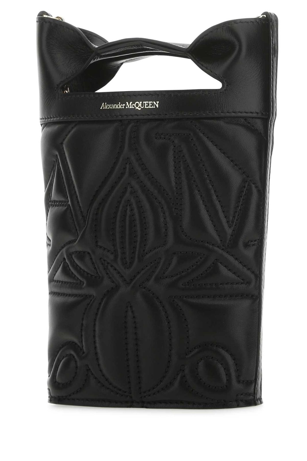 Alexander McQueen Logo Printed Bucket Bag 4 Alexander McQueen Logo Printed Bucket Bag